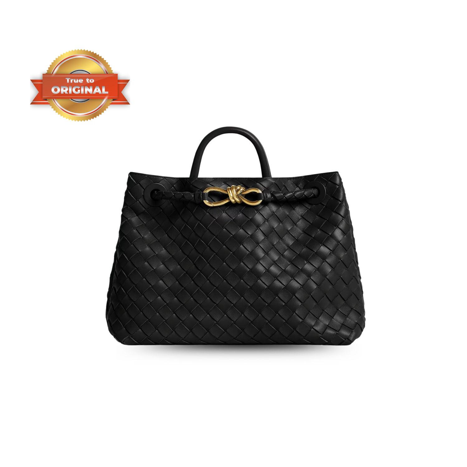 [True-to-ORIGINAL] B0tt*ga Ven*ta Medium Andiamo With Chain Bag Black 32cm/12.6in – 766016VCPP11139