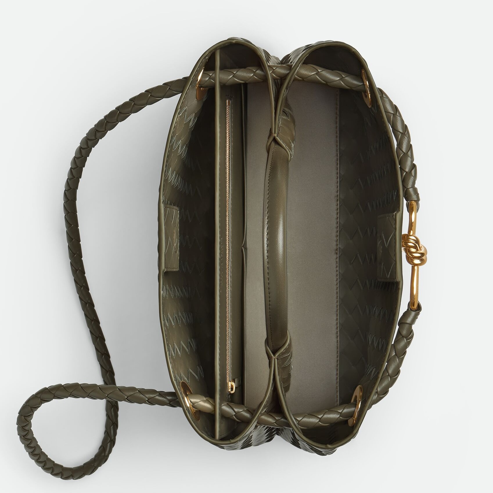 [True-to-ORIGINAL] B0tt*ga Ven*ta Medium Andiamo Cypress For Women 32cm/12.6in 766016VCPP13231