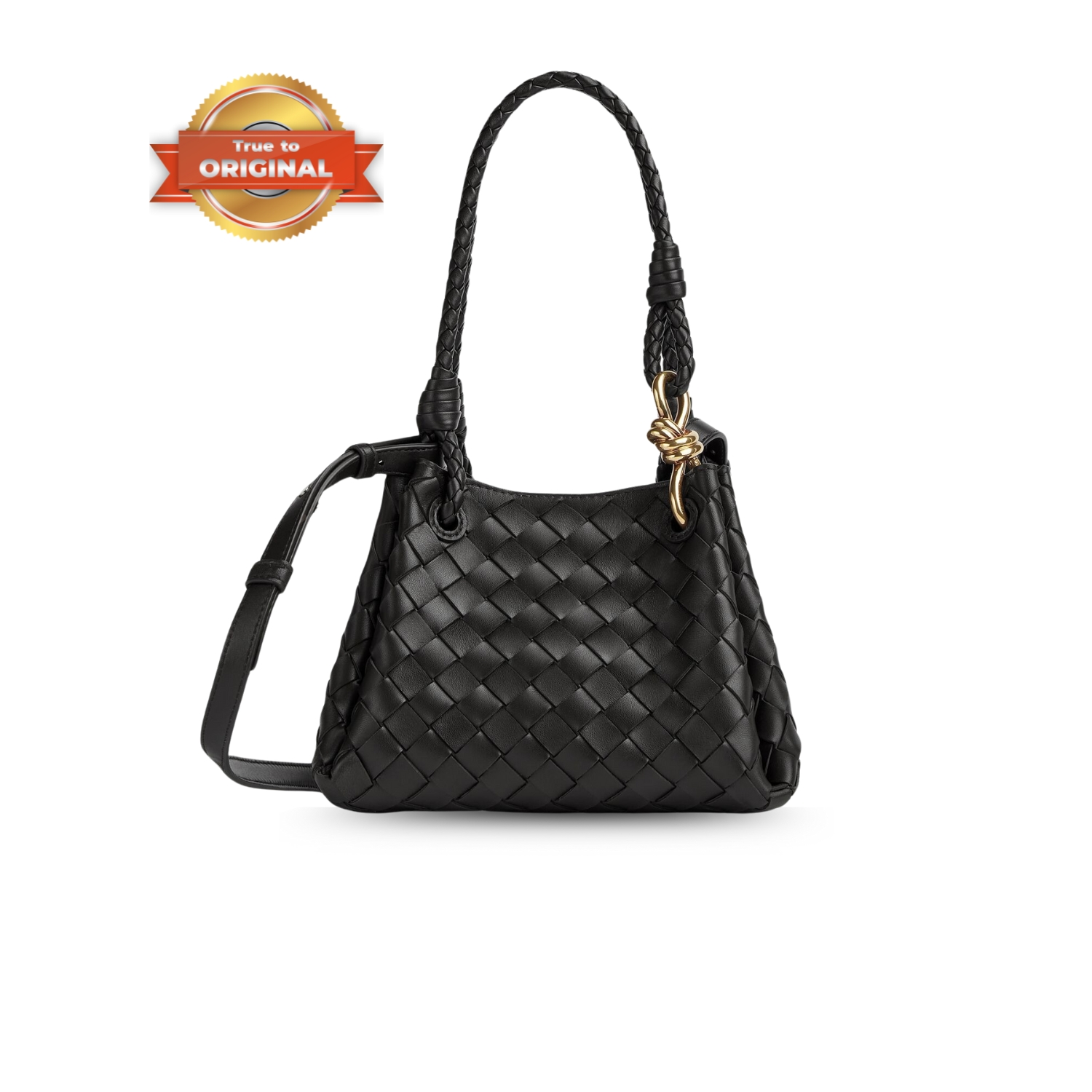 [True-to-ORIGINAL] B0tt*ga Ven*ta Small Parachute Black For Women 20cm/7.9in 796569VCPPT1019