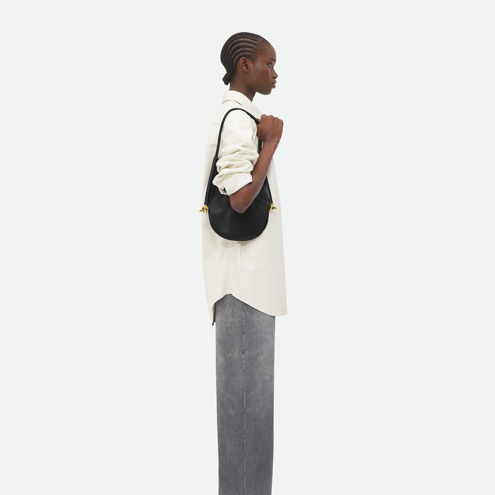 [True-to-ORIGINAL] B0tt*ga Ven*ta Small Solstice Black For Women 26cm/10.2in 799522V4GM01293