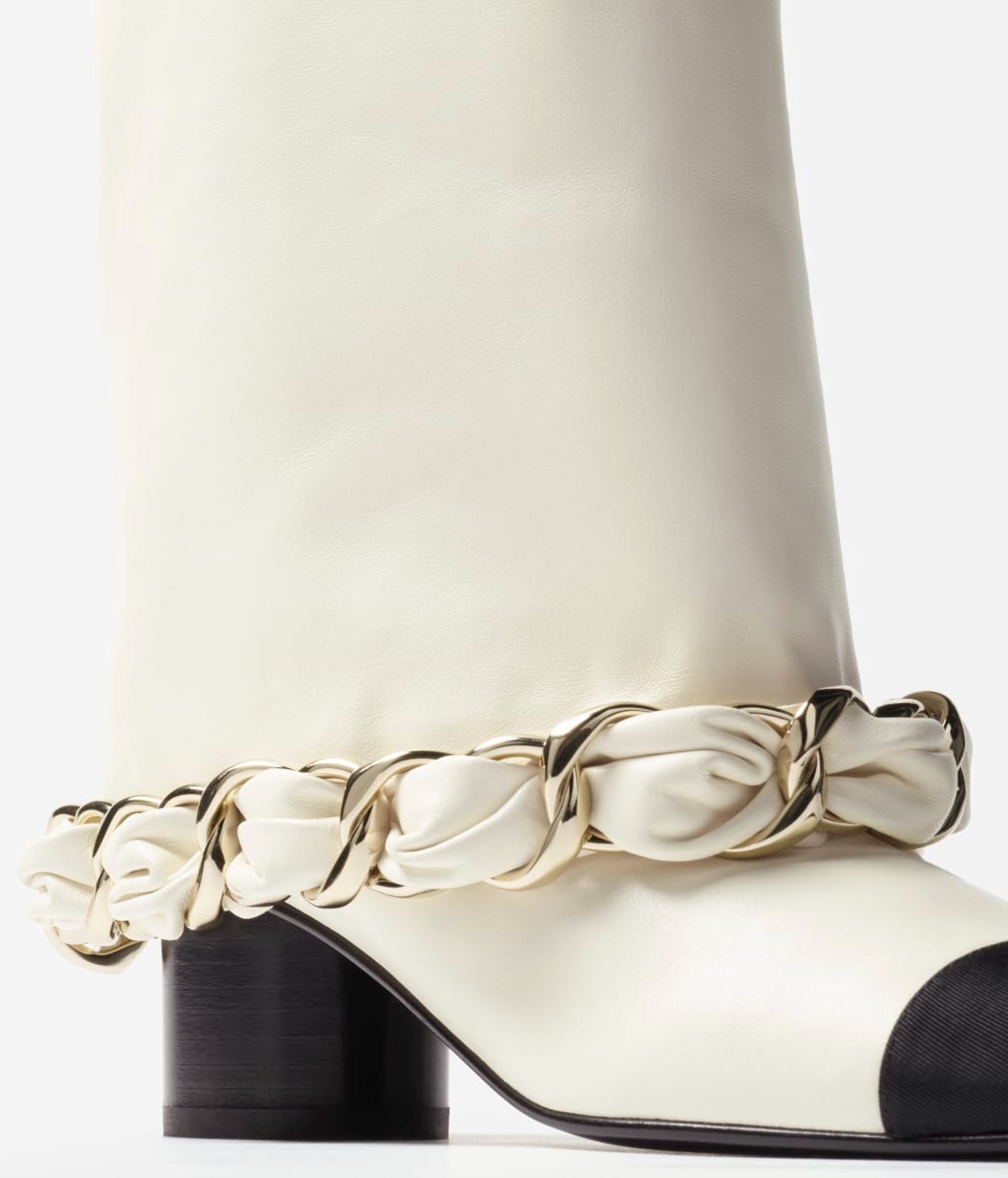 Ch**el High Boots White 50mm For Women – G46677-B21755-U3294