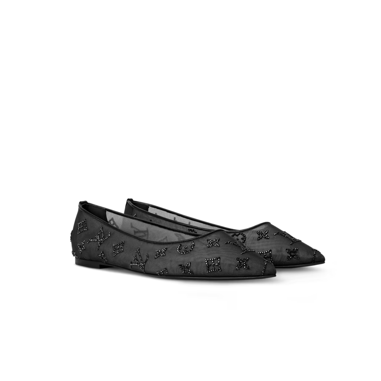 L0vis Vvtt0n Gala Flat Ballerina Black For Women 1AIDR8