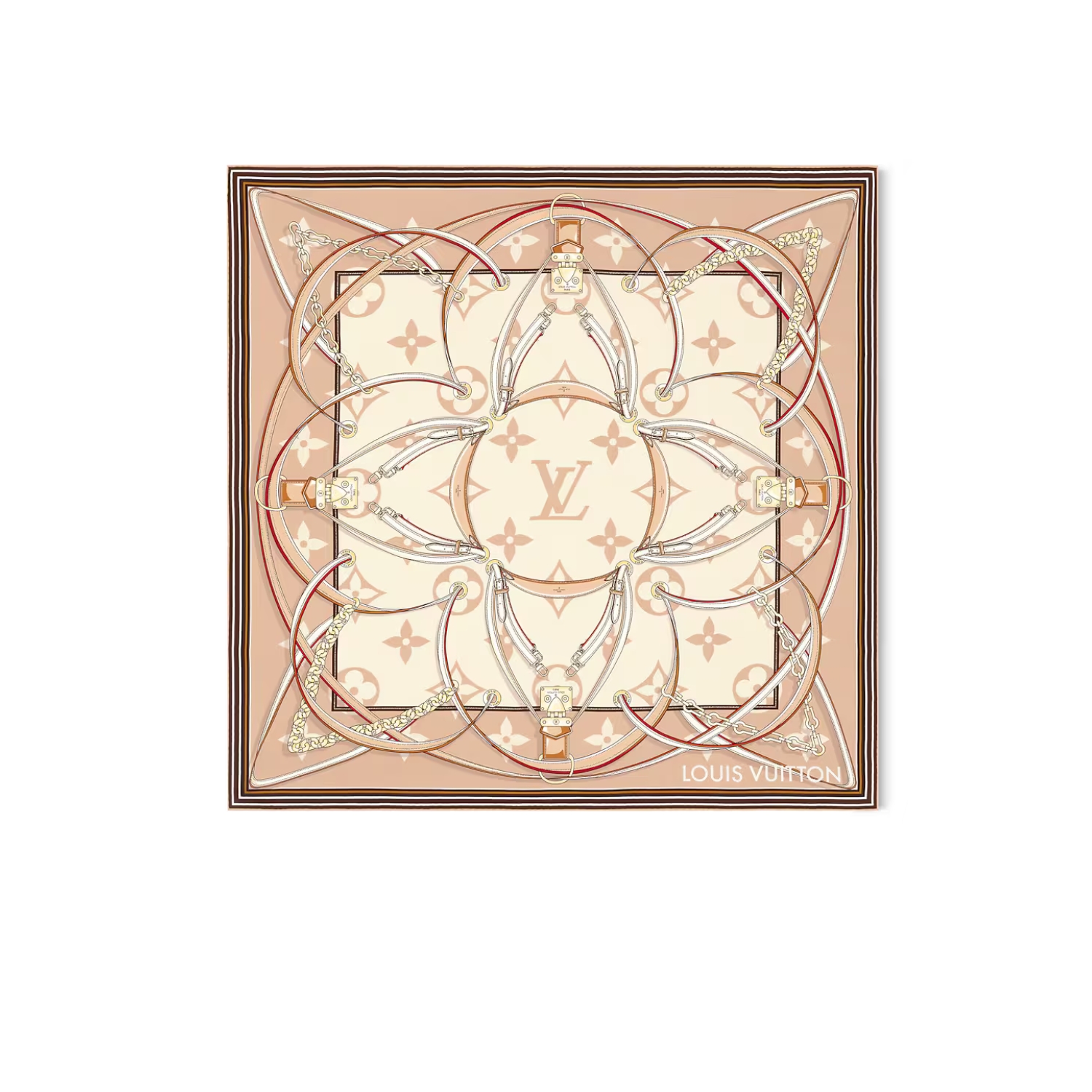 L0vis Vvtt0n Ultimate Monogram Square 90 Scarf Dune For Women 35.4in/90cm M79587