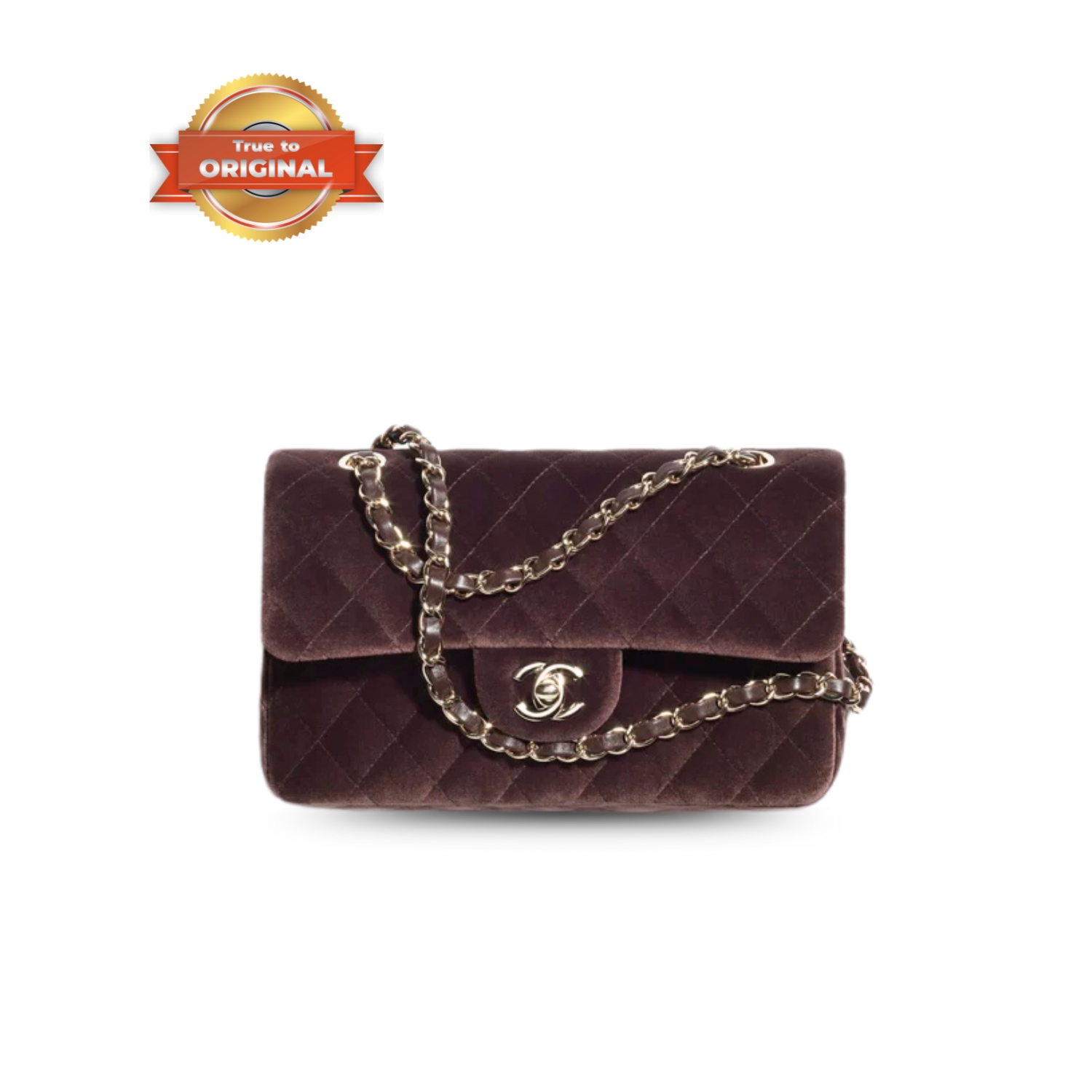 [True-to-ORIGINAL] Ch**el Small Classic Handbag Dark Brown For Women 9.1in/23cm A01113-B20703-U1115