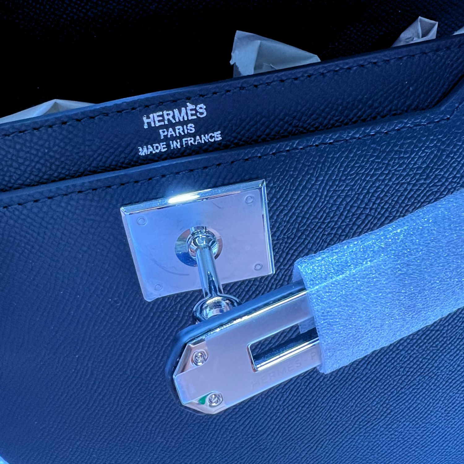 H**me5 Garden Kelly Depeches 25 Pouch Silver Hardware Black For Men – 25.4cm/10in