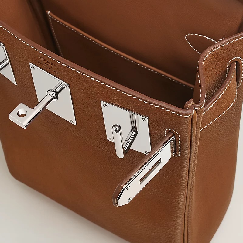 [True-to-ORIGINAL] H**me5 Hac A Dos PM Backpack Fauve For Men 7.1in/18cm H083847CK34