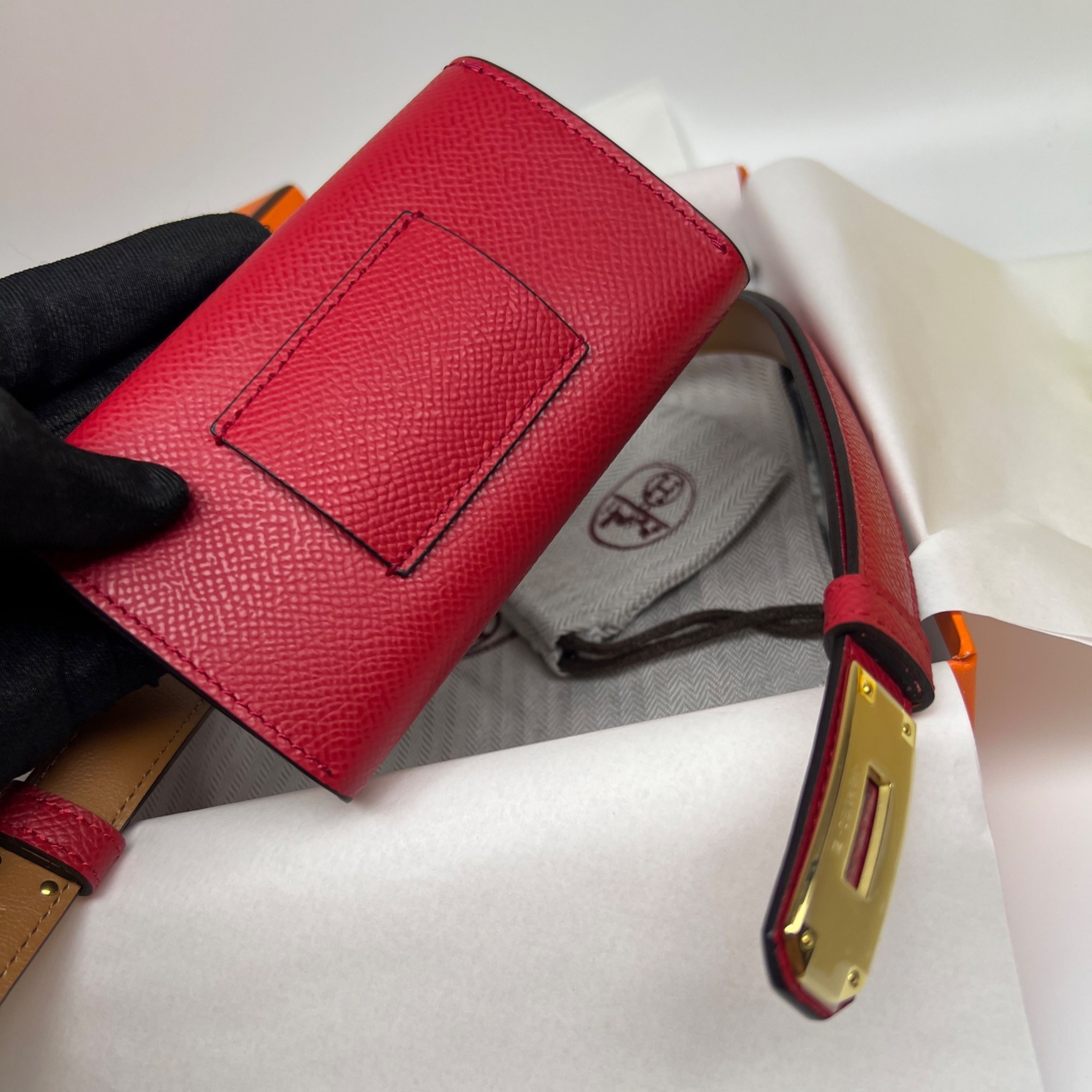 H**me5 Kelly Pocket 18 Belt Rouge Radieux For Women H081120CCO5