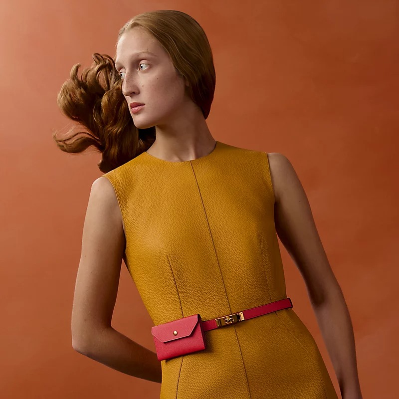 H**me5 Kelly Pocket 18 Belt Rouge Radieux For Women H081120CCO5