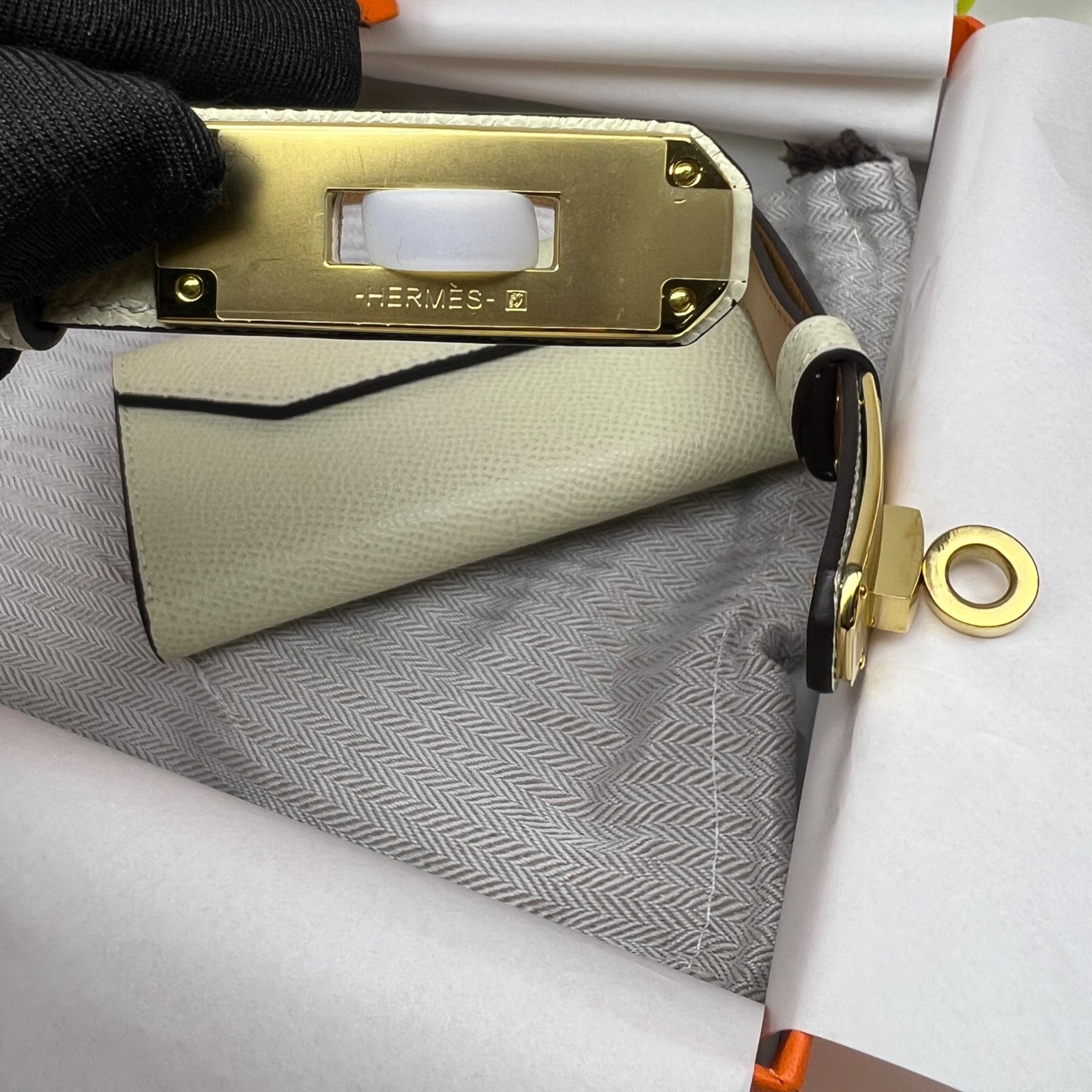 H**me5 Kelly Pocket 18 Belt Craie For Women