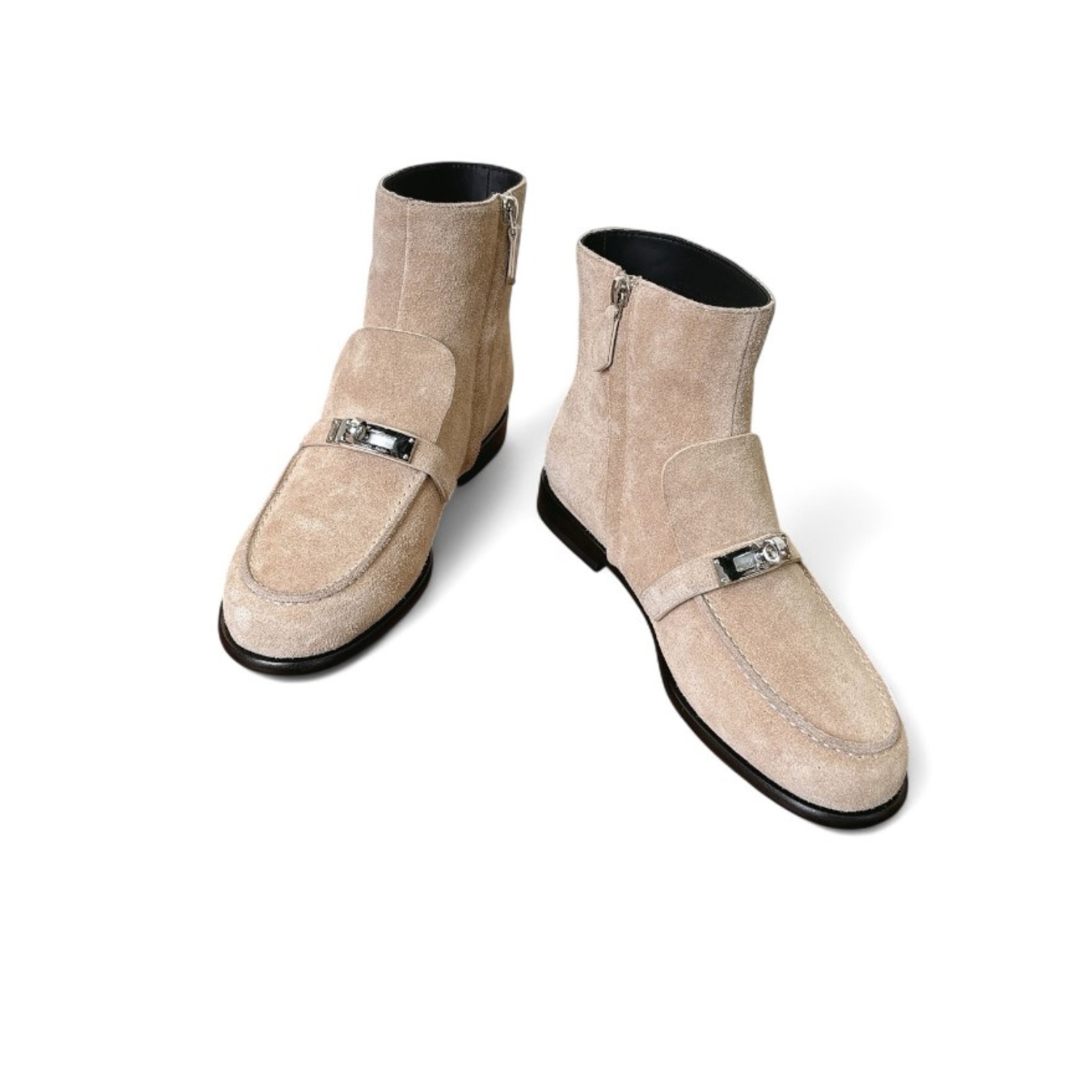 H**me5 Kelsy Ankle Boots Beige Camel For Women H251004Z D1355