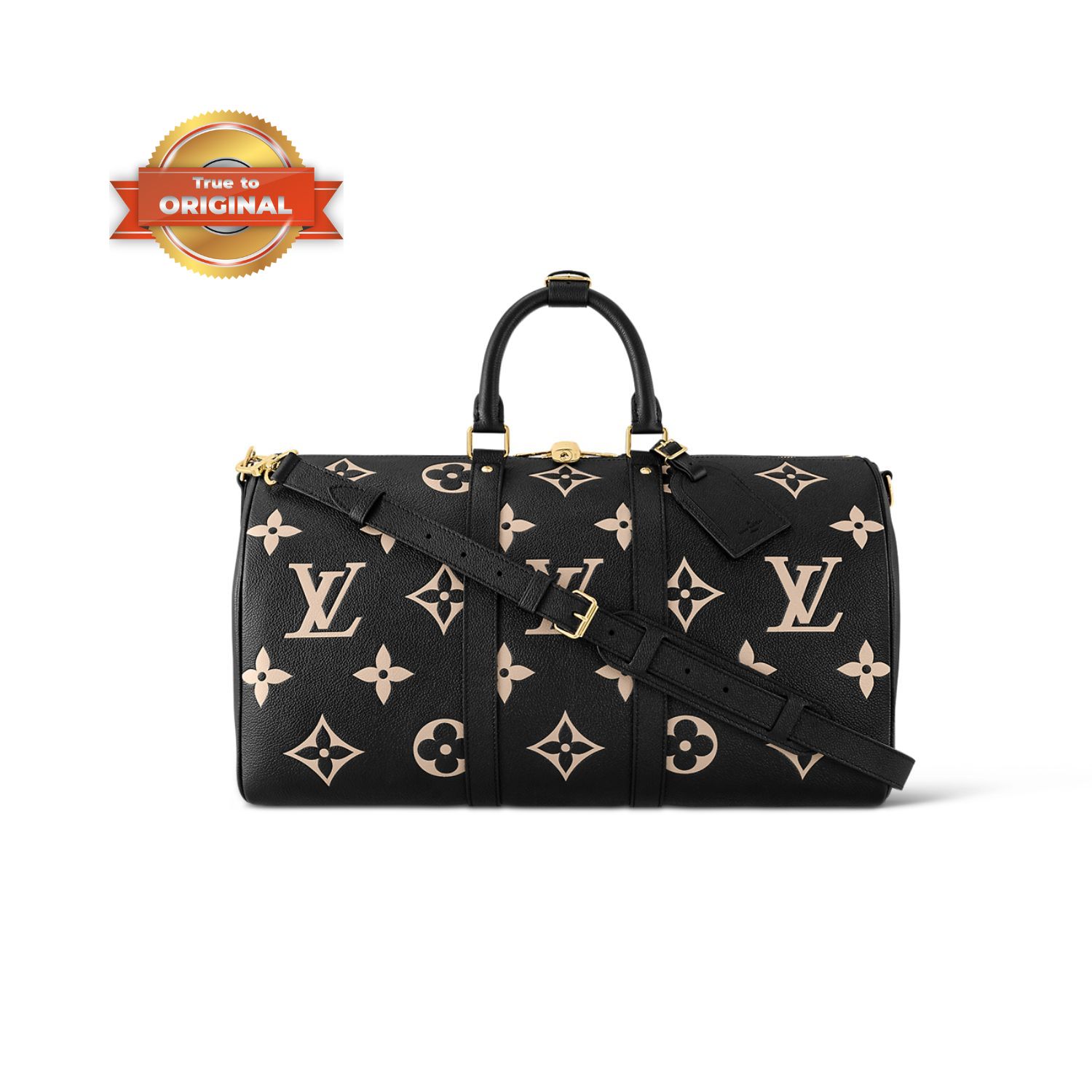 [True-to-ORIGINAL] L0vis Vvtt0n Keepall Bandoulière 45 Bag Black For Women 17,7in/45cm M46670