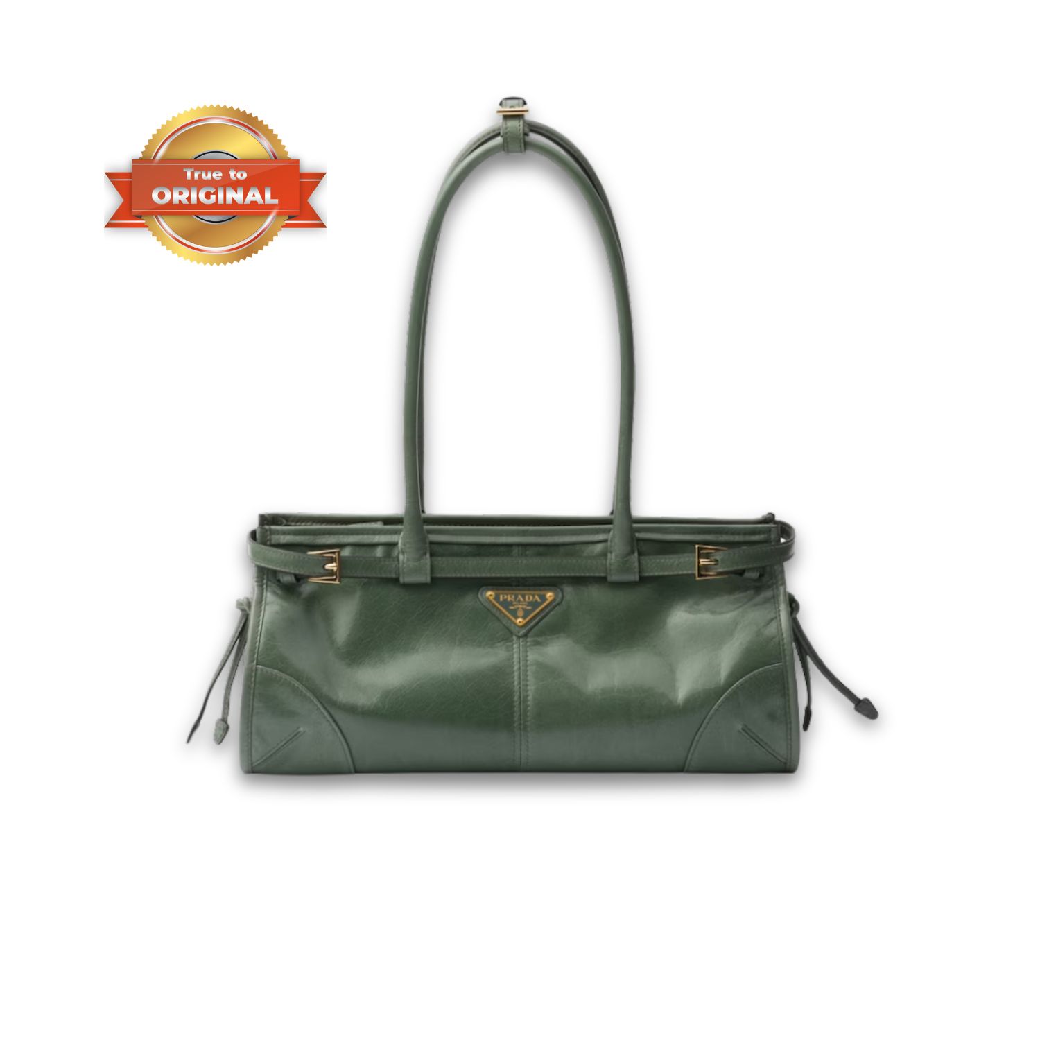 [True-to-ORIGINAL] Pra*a Bonnie Medium Shoulder Bag Sage 32cm/13in – 1BA426_2CYR_F014J_V_MOO