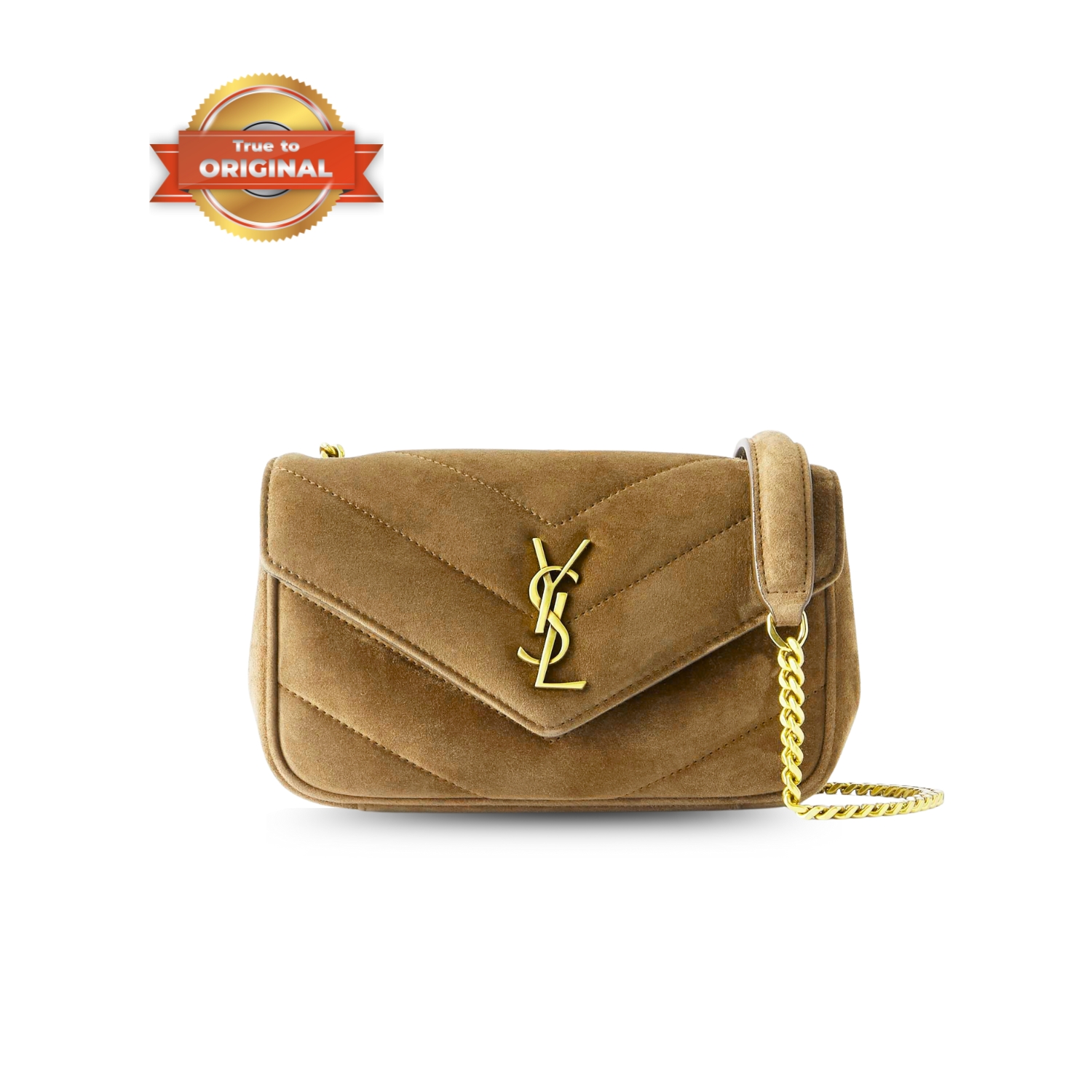 [True-to-ORIGINAL] Sa1nt Lau*nt Loulou Mini Brown For Women 20cm/7.9in