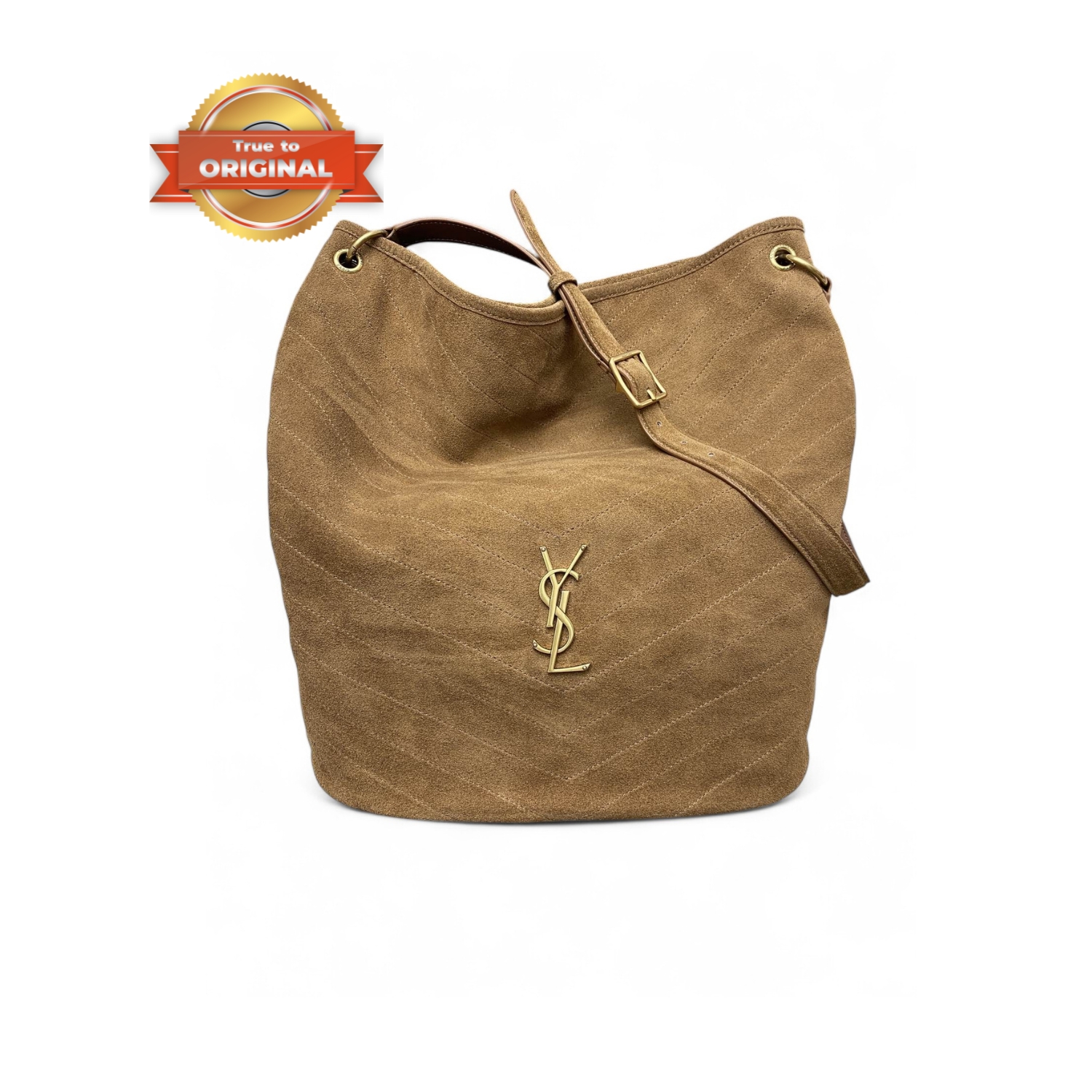 [True-to-ORIGINAL] Sa1nt Lau*nt Niki S*pple Bucket Bag Caramel For Women 68cm/26.8in