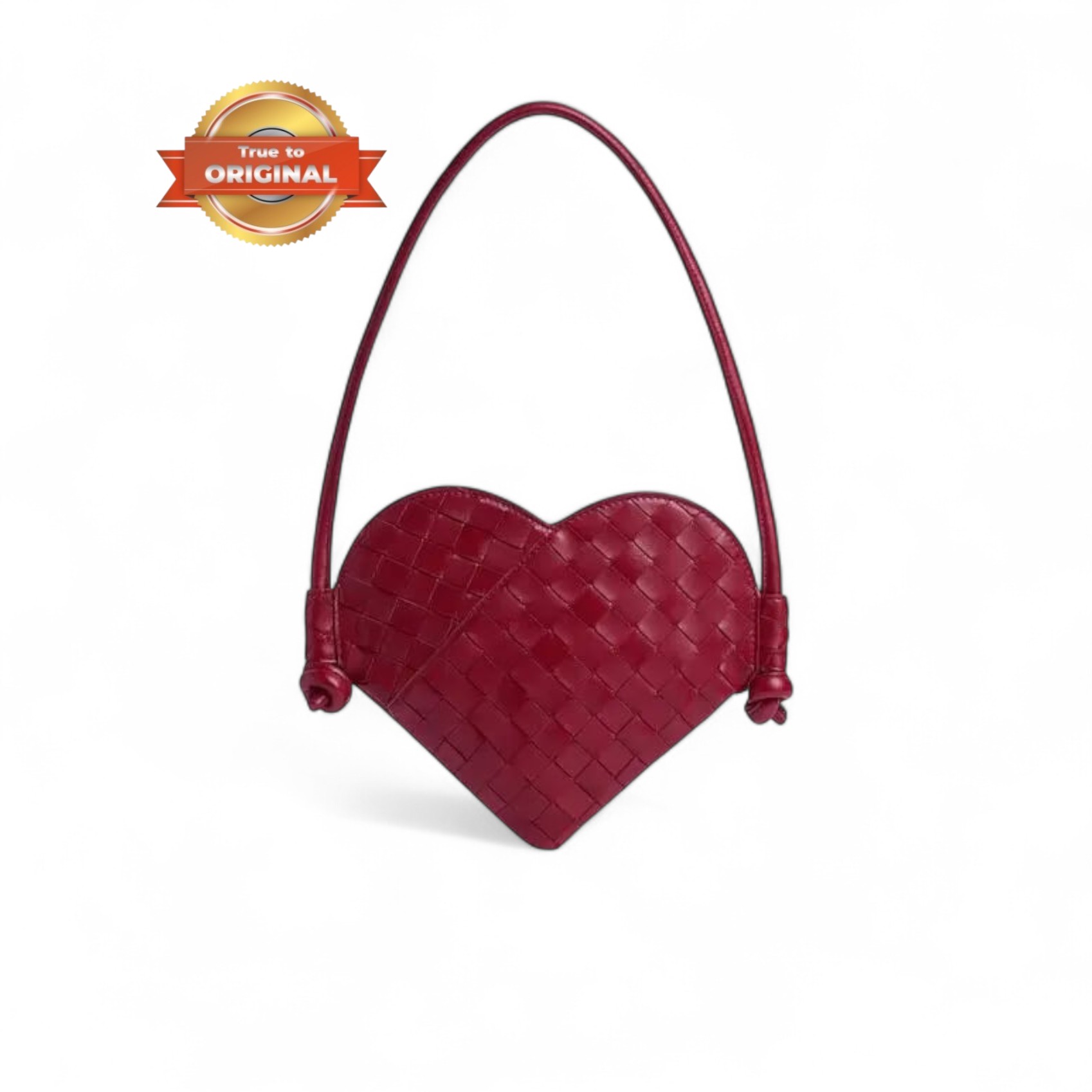 [True-to-ORIGINAL] B0tt*ga Ven*ta Mini Solstice Heart Red For Women 22cm/8.7in