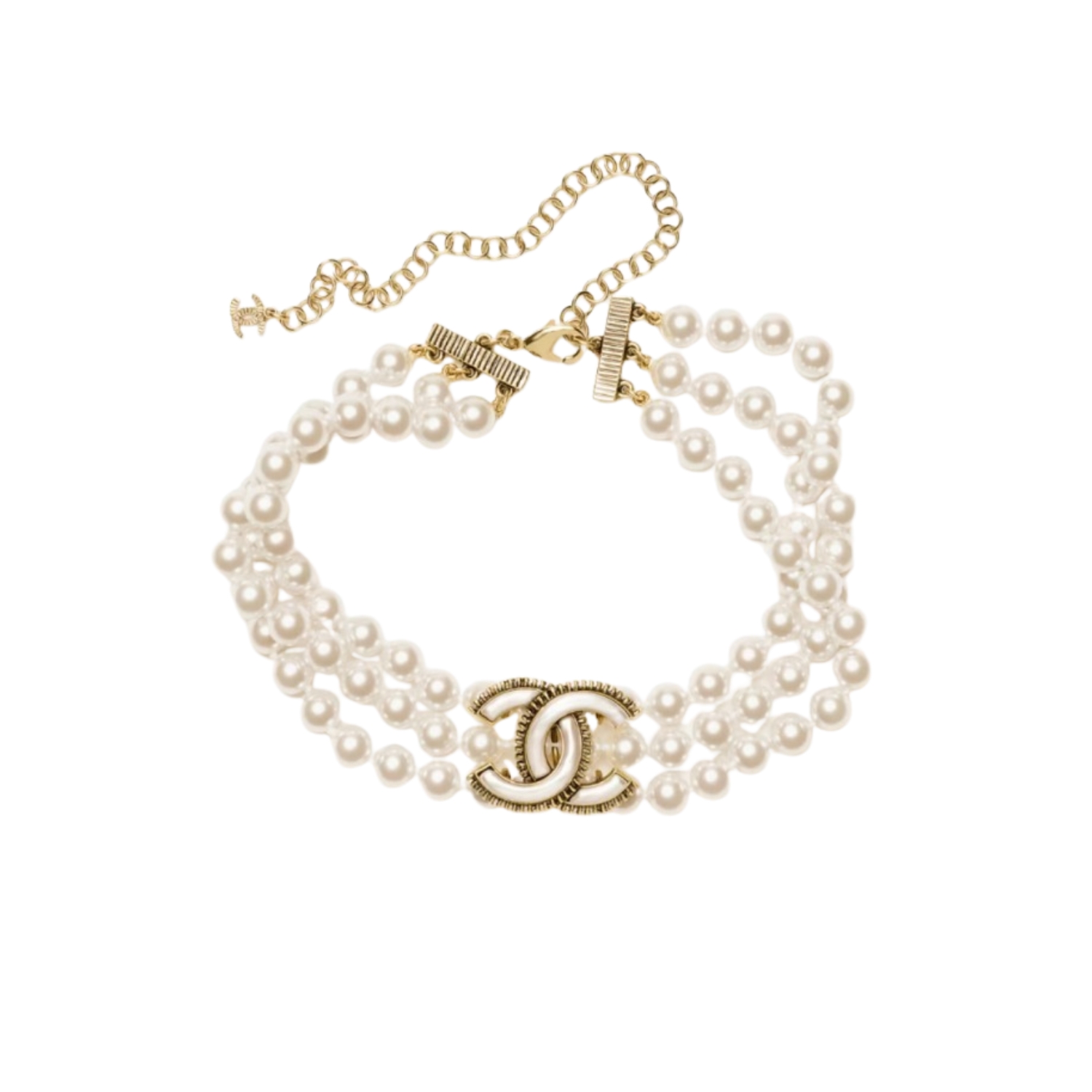Ch**el Pearl Choker For Women ABE564 B18611 NAANF