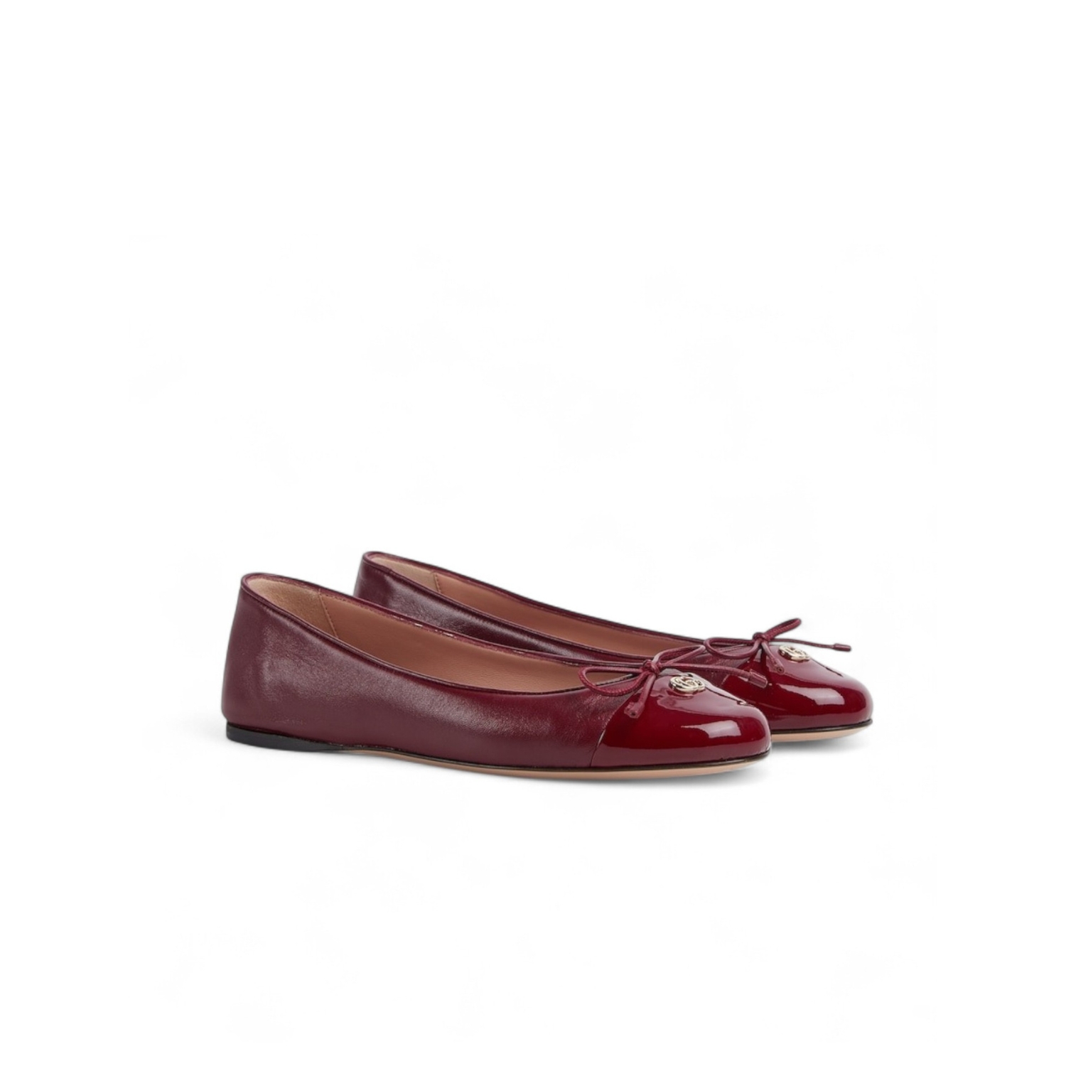 Gvc*1 Ballet Flat With Double G Red For Women 835805 BNC80 6207