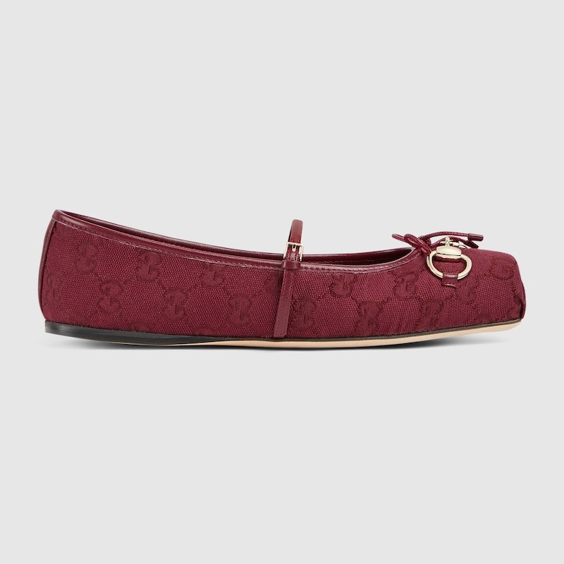 Gvc*1 Horsebit Ballet Flat Red For Women 821220 FAD8F 8546