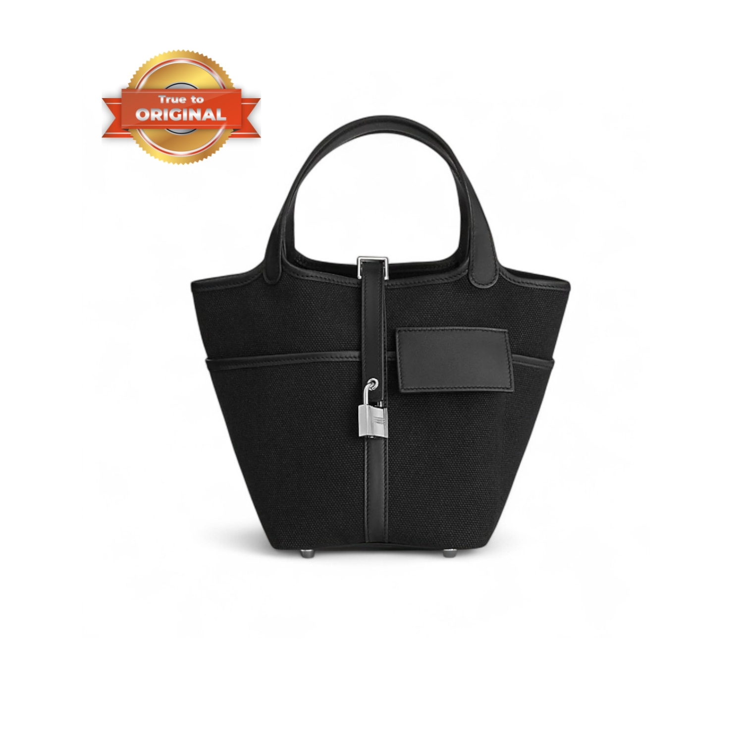 [True-to-ORIGINAL] H**me5 Picotin Lock 18 Pocket Bag Noir For Women 7.1in/18cm H083189CKAA