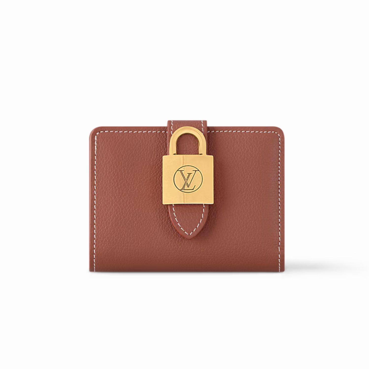 L0vis Vvtt0n Low Key Compact Wallet Cognac For Women 4.3in/11cm M12148