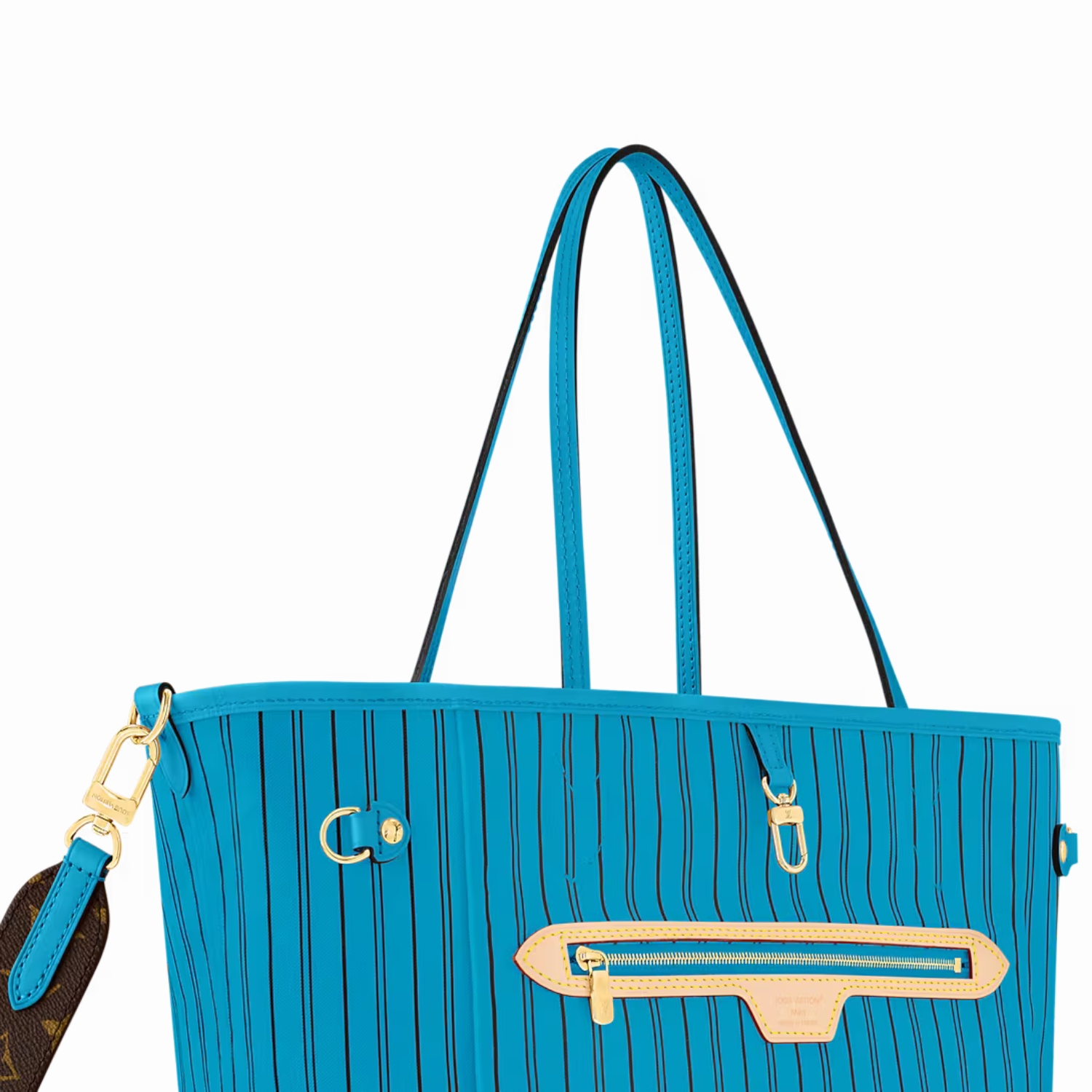 [True-to-ORIGINAL] L0vis Vvtt0n Neverfull Bandoulière Inside Out MM Gaston Blue For Women 12.2in/31cm M13753