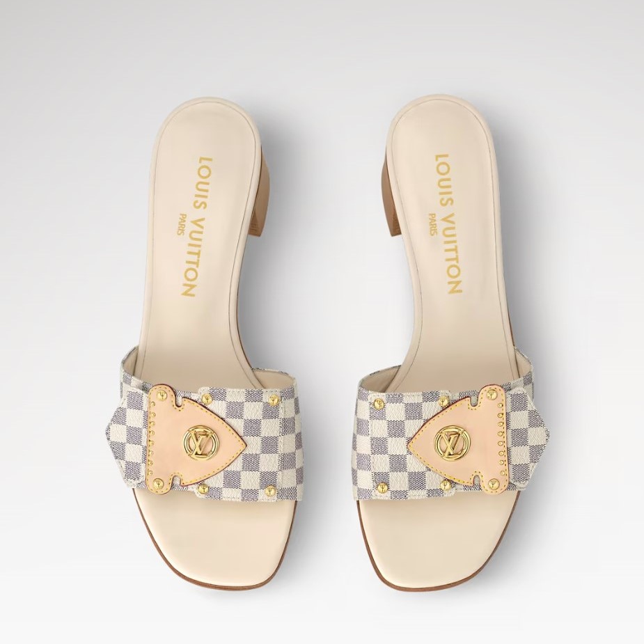 L0vis Vvtt0n LV Frame Mule Damier Canvas 45mm For Women 1AHMFI