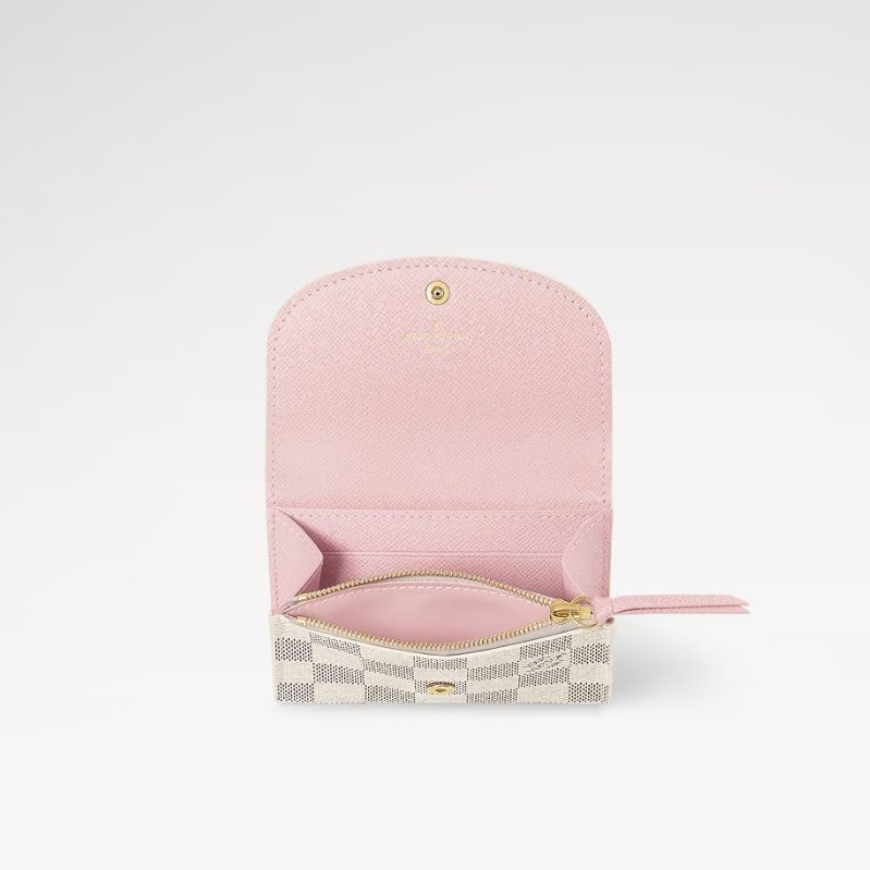 L0vis Vvtt0n Rosalie Coin Purse Damier Azur Canvas For Women 4.3in/11cm N61276