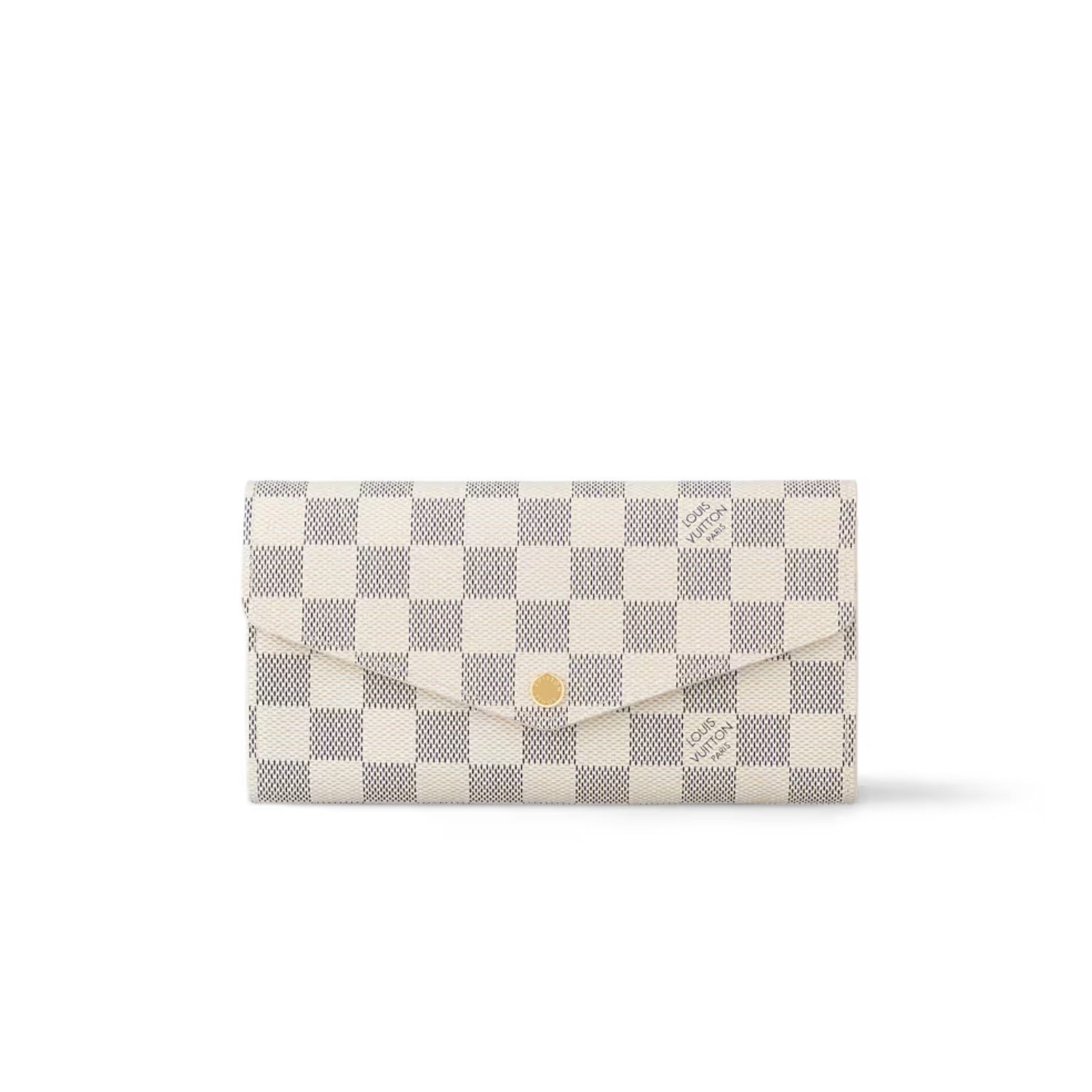 L0vis Vvtt0n Sarah Wallet Damier Azur Canvas For Women 7.5in/19cm N63208