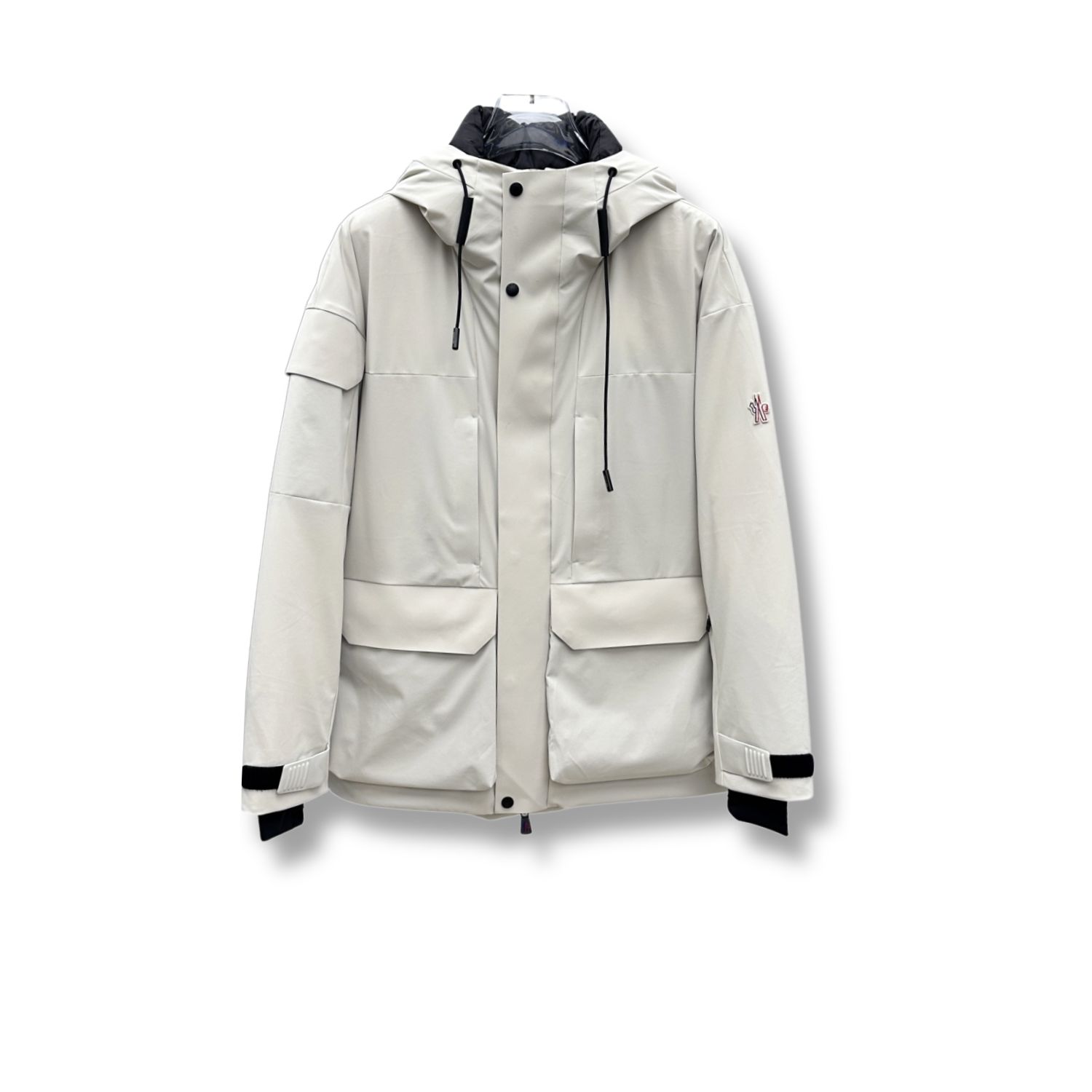 Moncler Technical Hooded Jacket White For Men