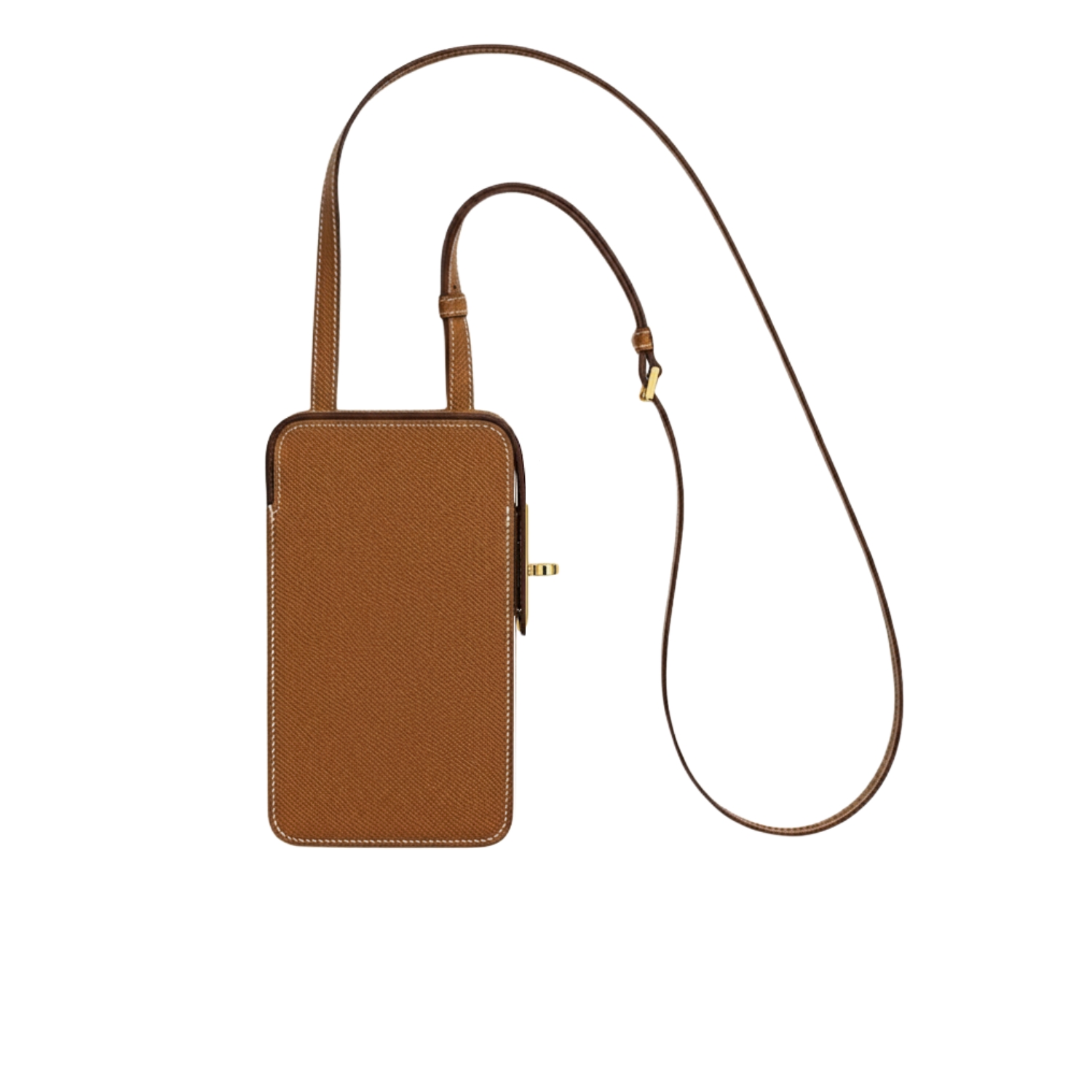 H**me5 Hac A Box Phone Case Toffee Gold Hardware For Women 6.9in/17.5cm