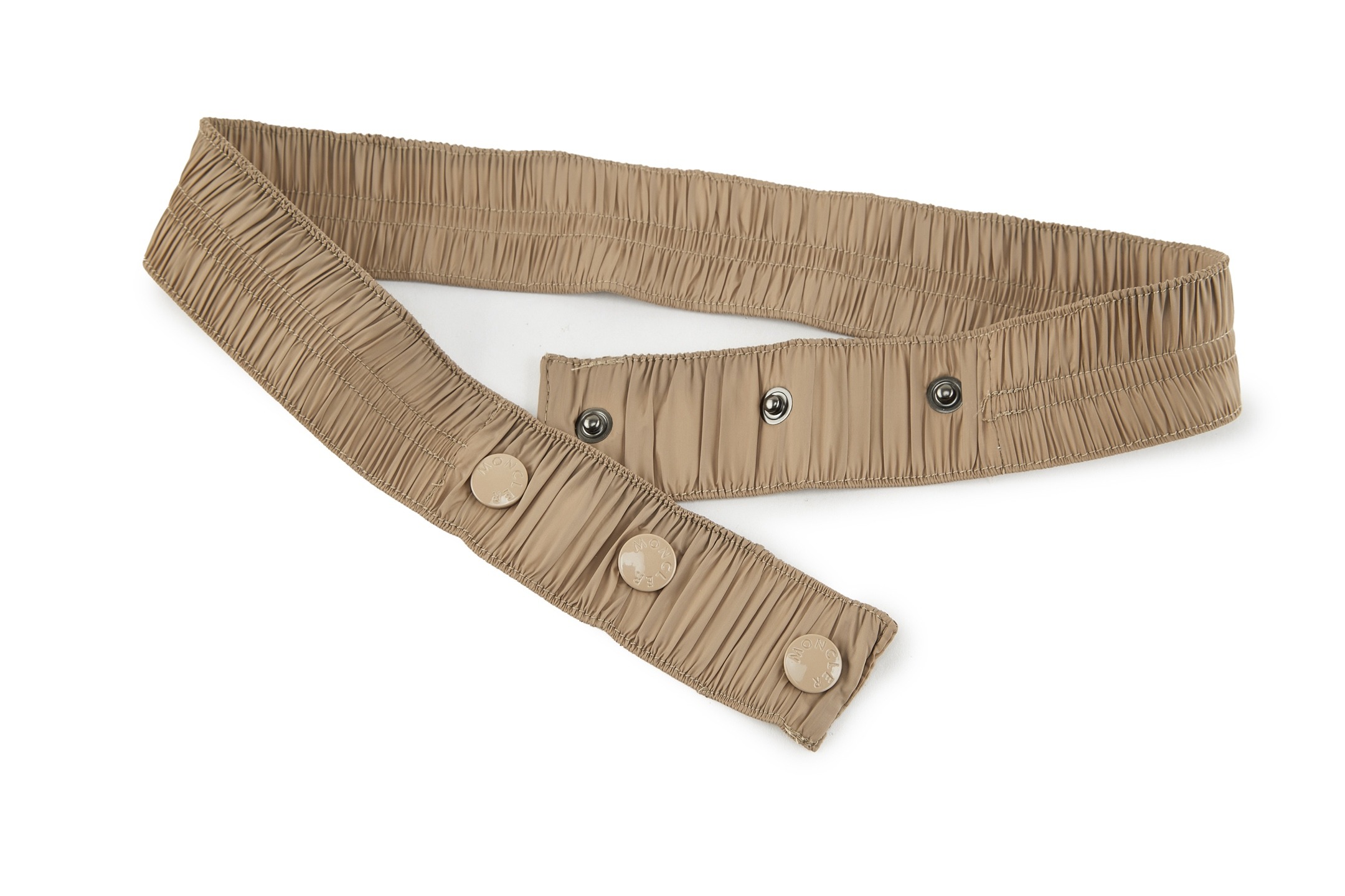 Moncler Boed Hooded Shearling-Trimmed Short Down Jacket Beige For Women