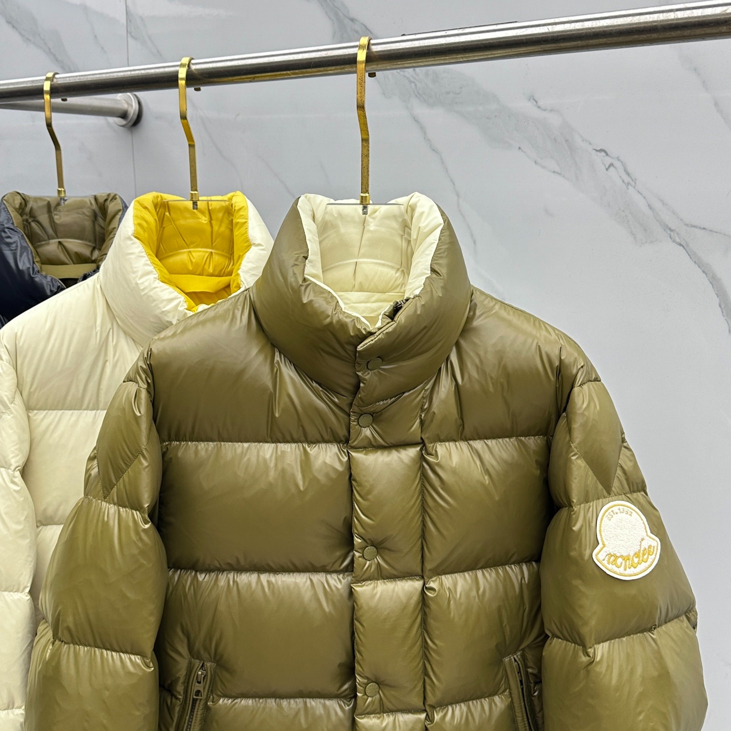 Moncler Tripiti Short Down Jacket Dark Green For Men