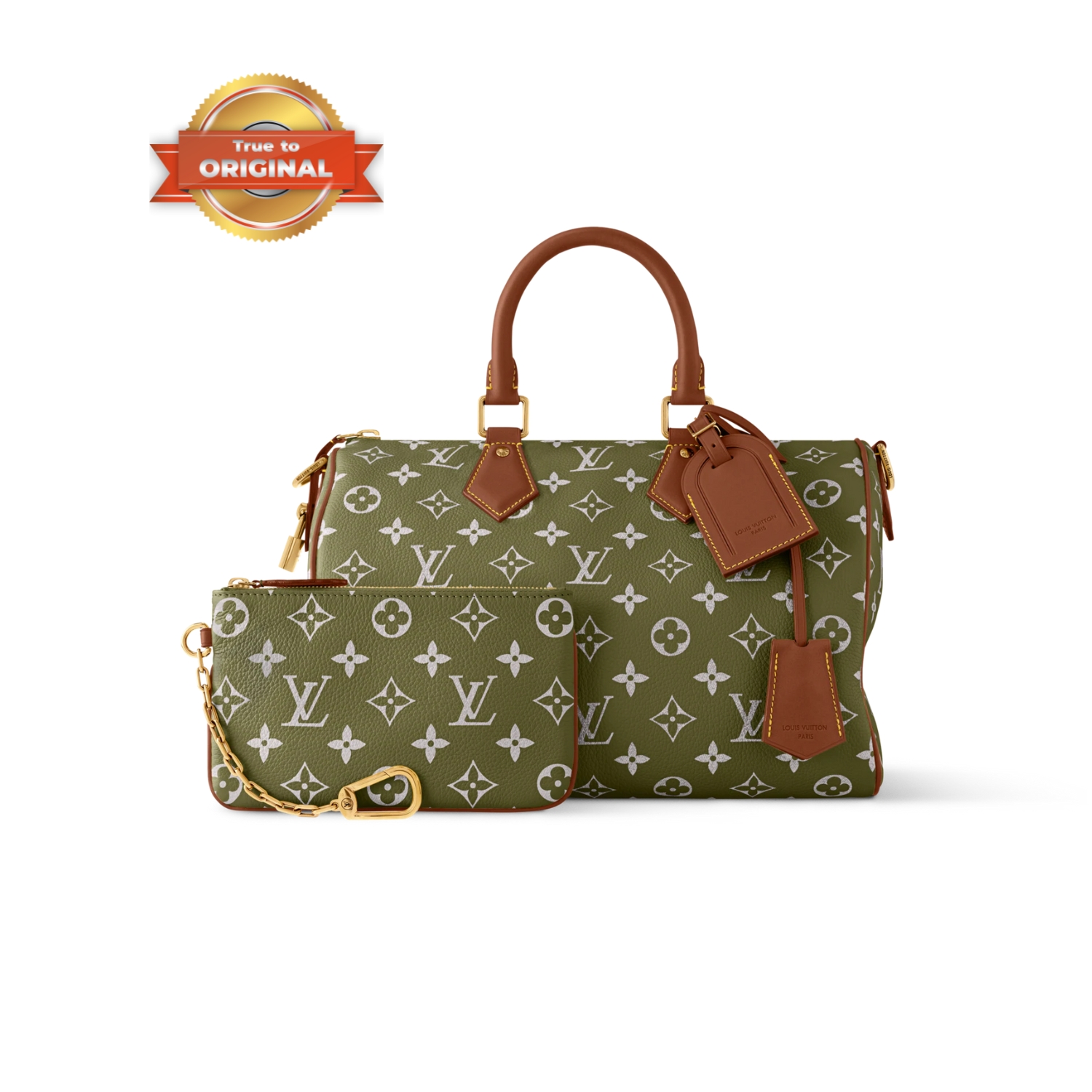 [True-to-ORIGINAL] L0vis Vvtt0n Speedy P9 Bandoulière 30 Green Sancha For Men 11.8in/30cm M15241