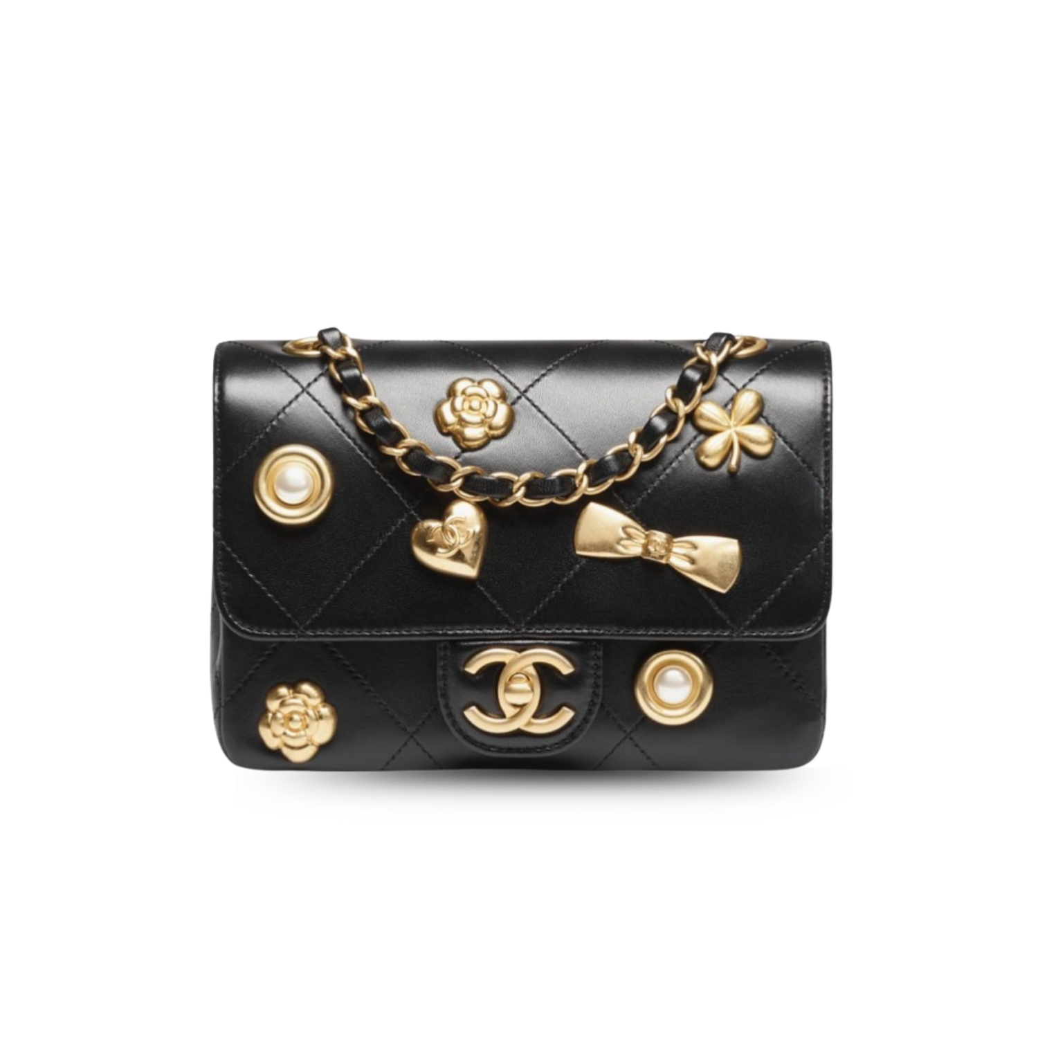 Ch**el Flap Bag Black For Women 7.5in/19cm AS5795 B22041 94305