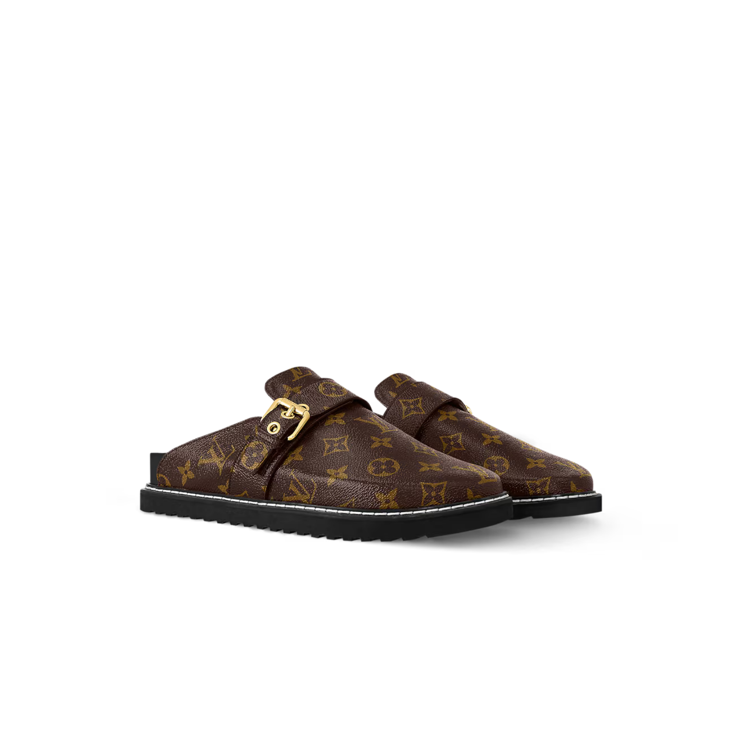 L0vis Vvtt0n LV Cosy Flat Comfort Clog Brown For Women 1AAW6Q