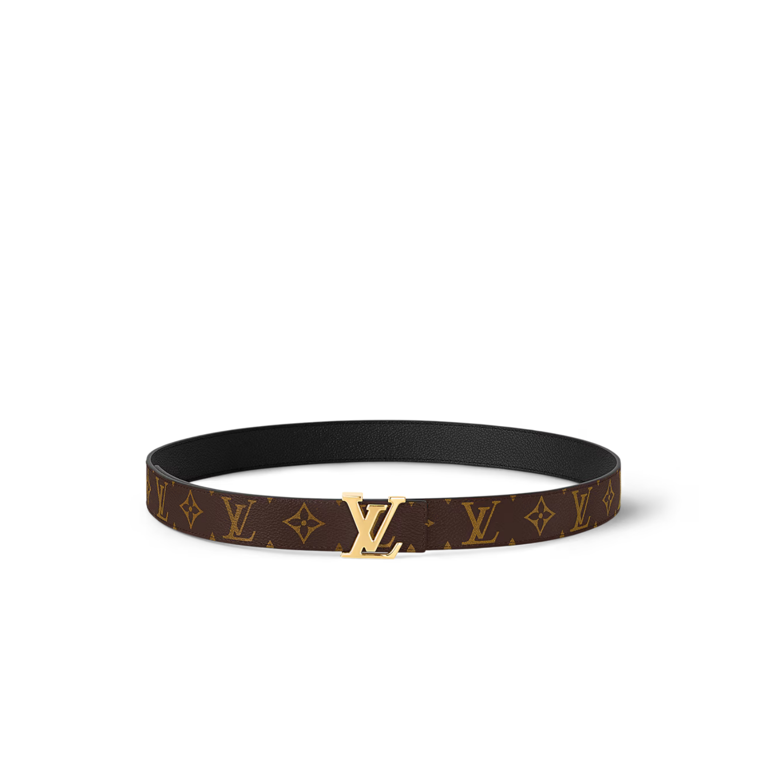 L0vis Vvtt0n LV Initiales 30mm Reversible Belt Black For Women M0565V