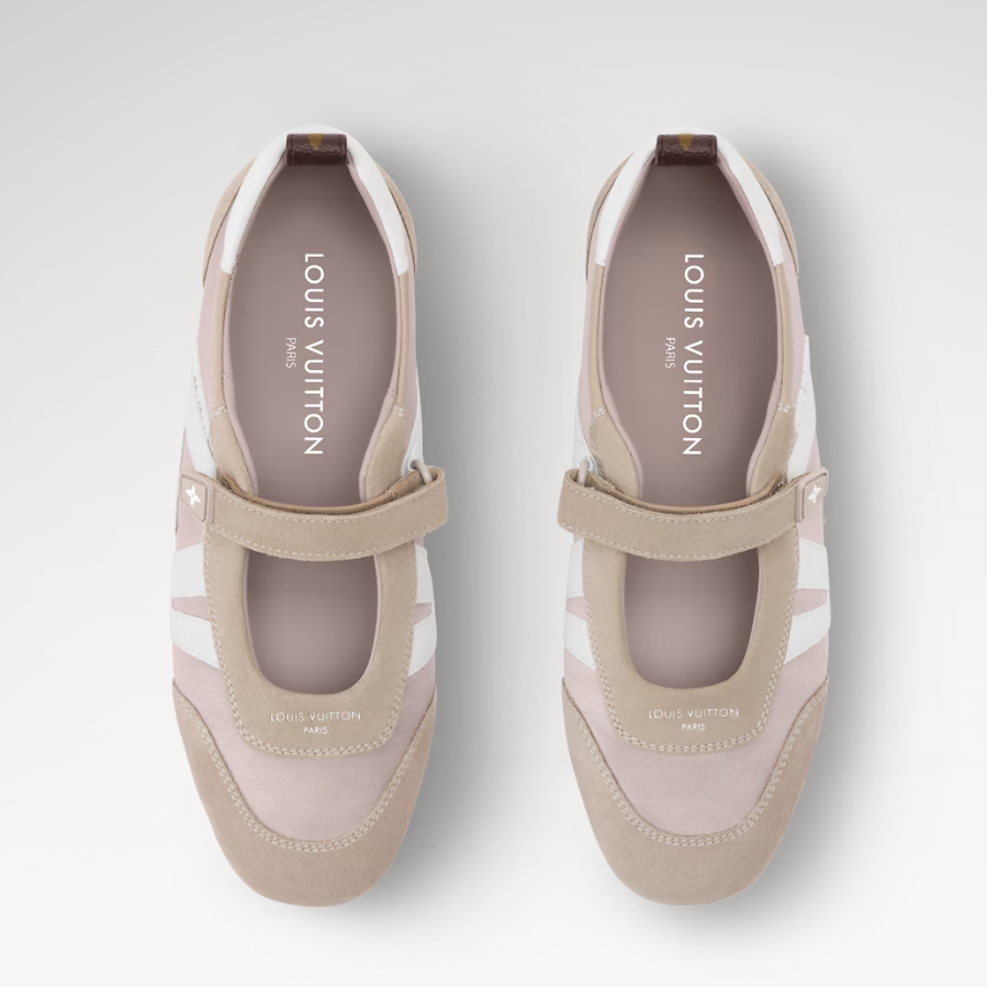 L0vis Vvtt0n LV Sneakerina Mary Jane Beige For Women 1AJP00