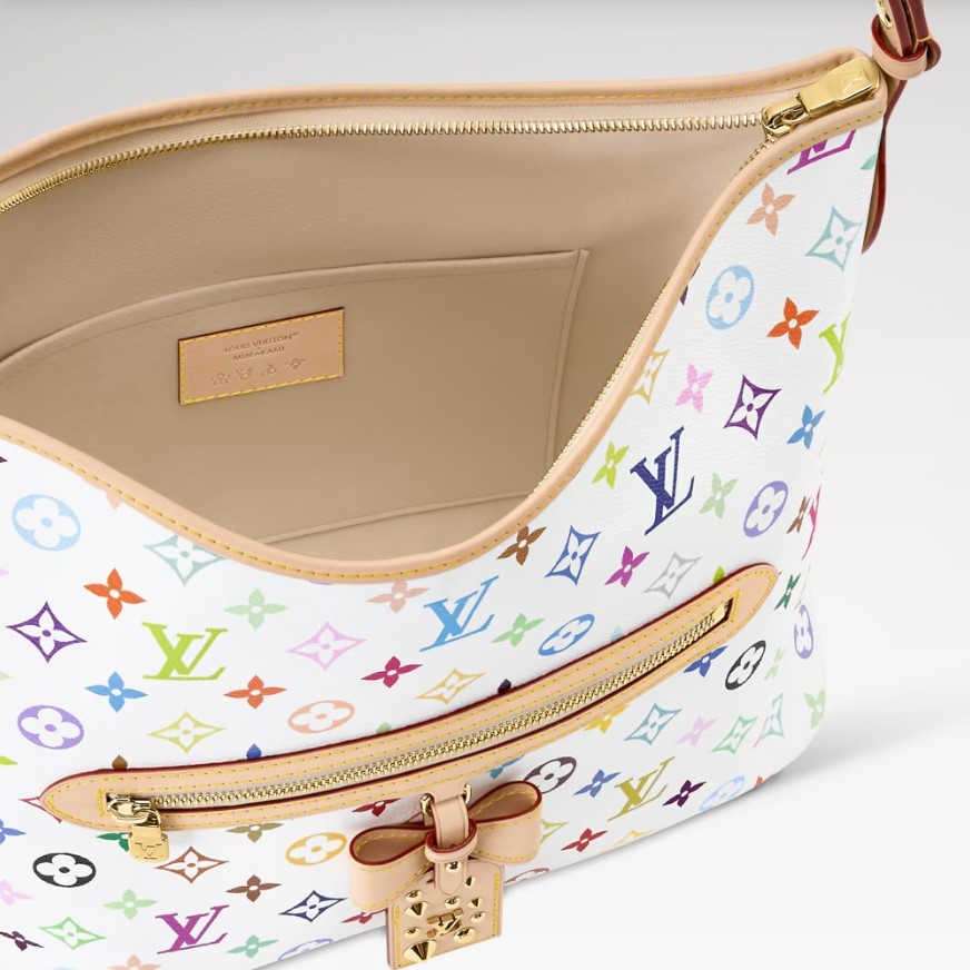 L0vis Vvtt0n LV x TM Lineup Shoulder Bag 13.8in/ 35cm Multicolor Gold Hardware For Women M27582