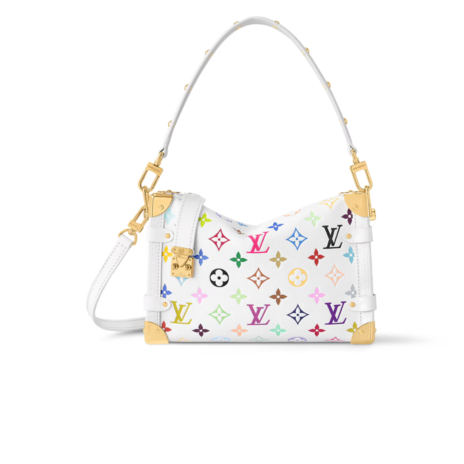 L0vis Vvtt0n LV x TM Side Trunk MM Crossbody Bag 9.4in/ 24cm Multicolored Gold Hardware For Women M14046