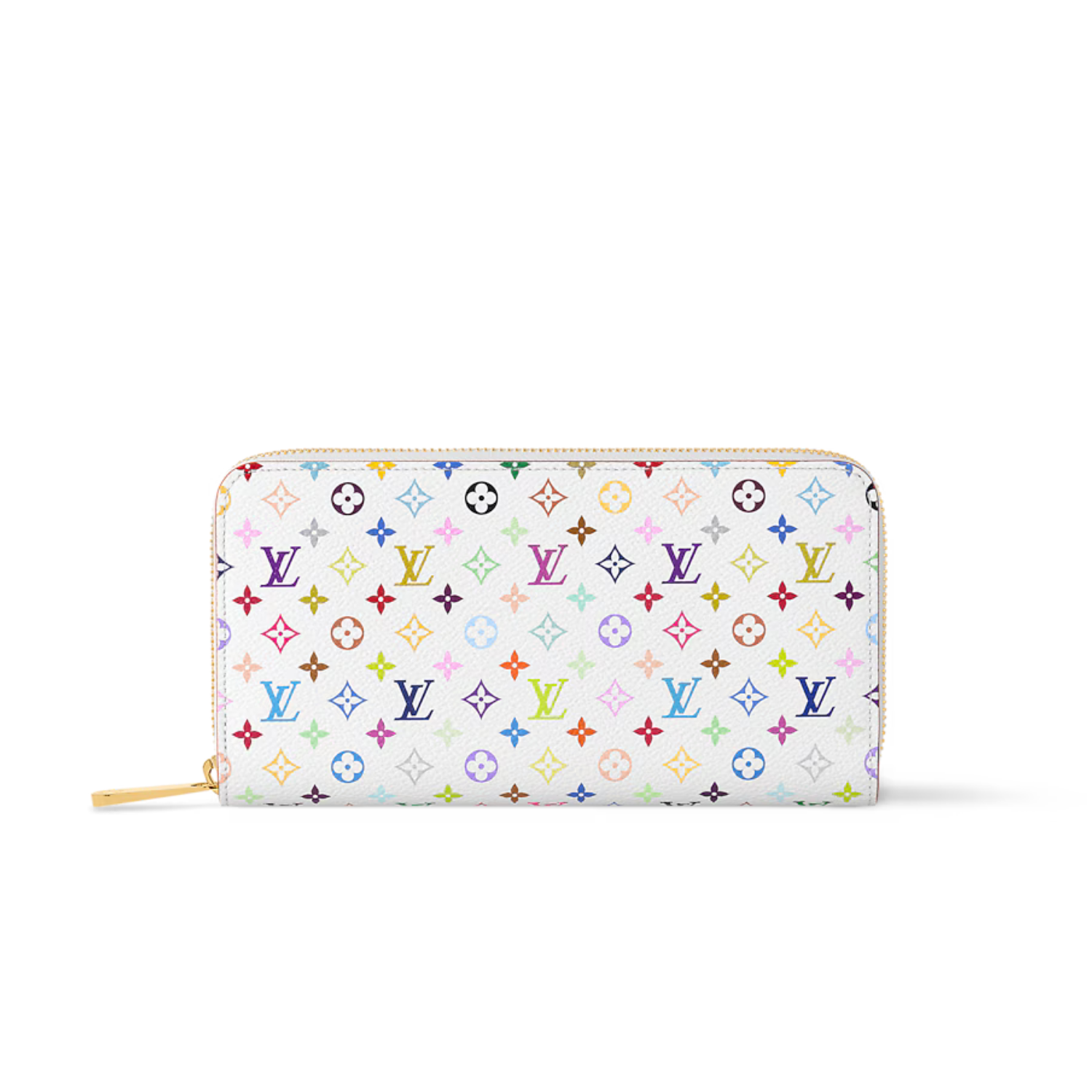 L0vis Vvtt0n LV x TM Zippy Wallet 7.7in/ 20cm Multicolor Gold Hardware For Women M13922