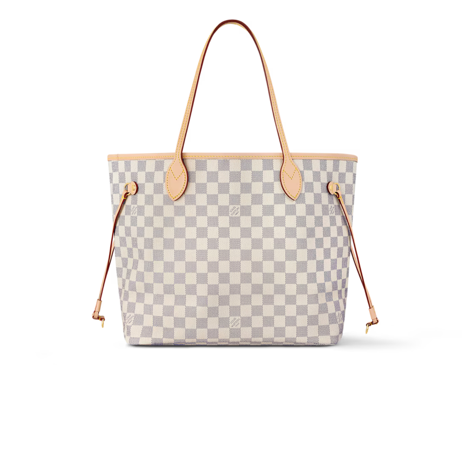 L0vis Vvtt0n Neverfull MM Tote Bag Damier Azur Canvas Beige For Women 31cm/12.2in N40604