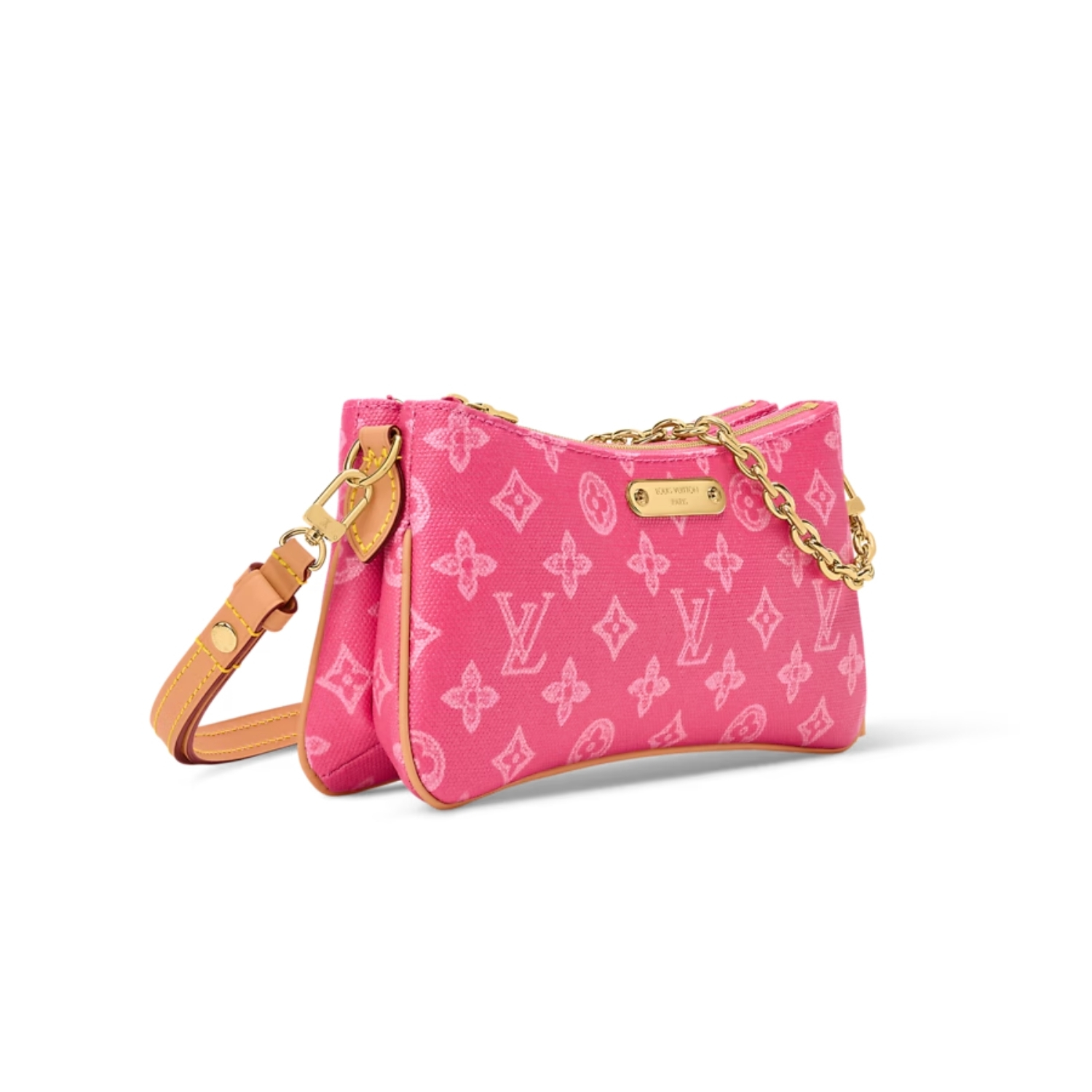 L0vis Vvtt0n Pochette Liv Monogram Origine Rose Ruban For Women 24.5cm/9.6in – M27719