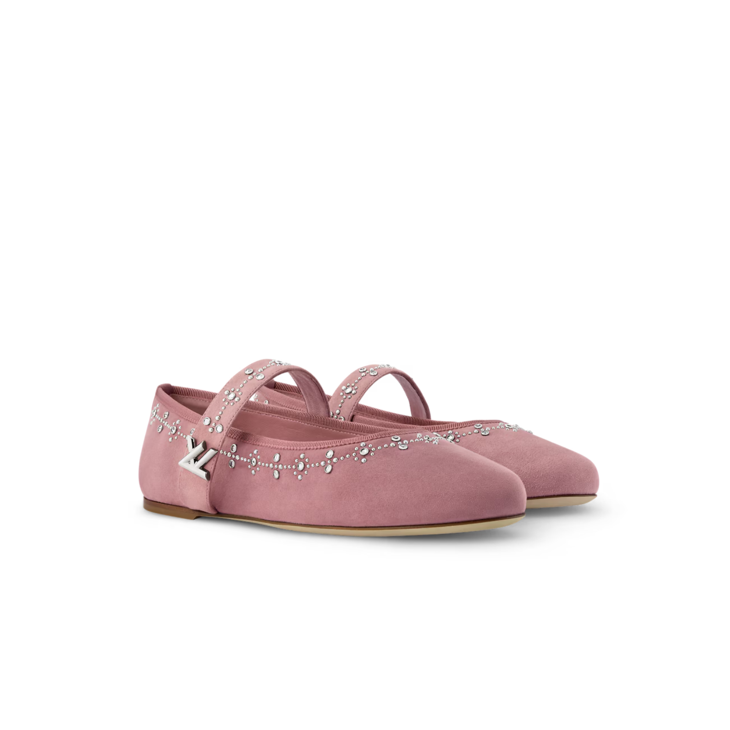 L0vis Vvtt0n Romy Flat Ballerina Vintage Pink For Women 1AICXP