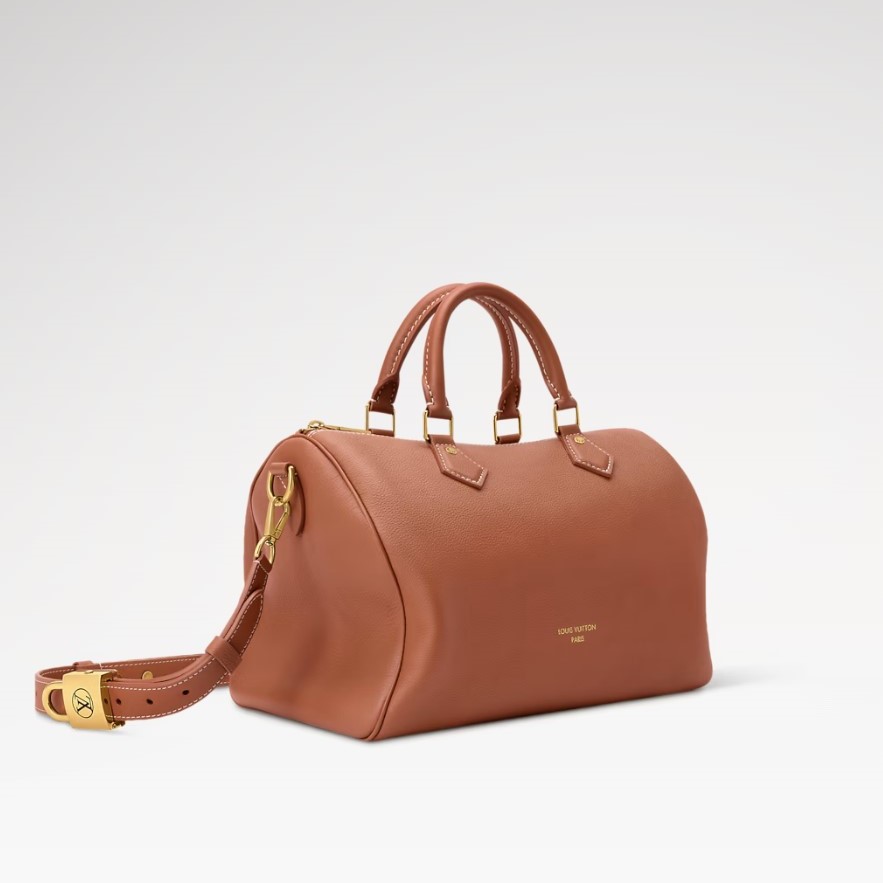 L0vis Vvtt0n Speedy Soft 30 Low Key Cognac For Women 11.8in/30cm M24892