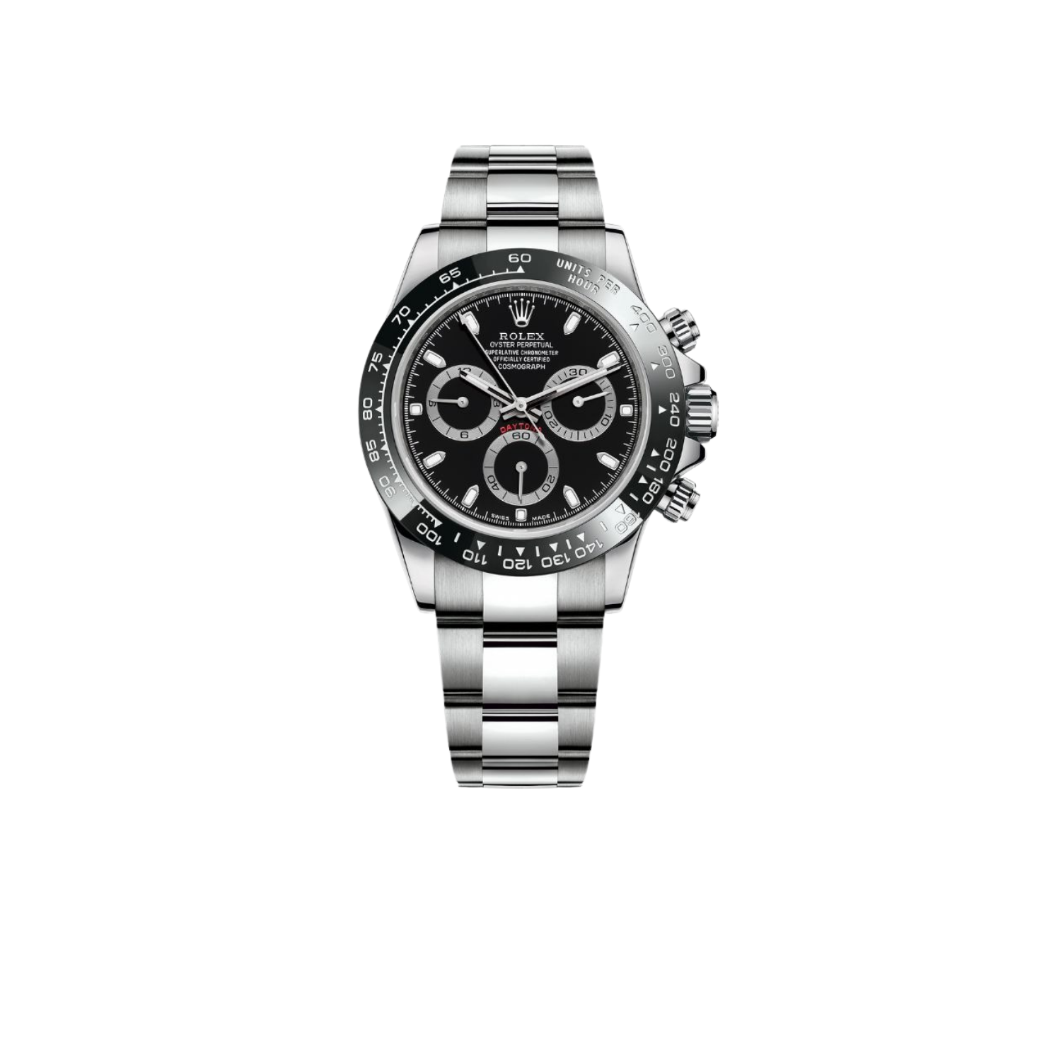 R01ex Cosmograph Daytona 40 Watch Silver Toned Black Dial 40mm For Men 126500LN-0002