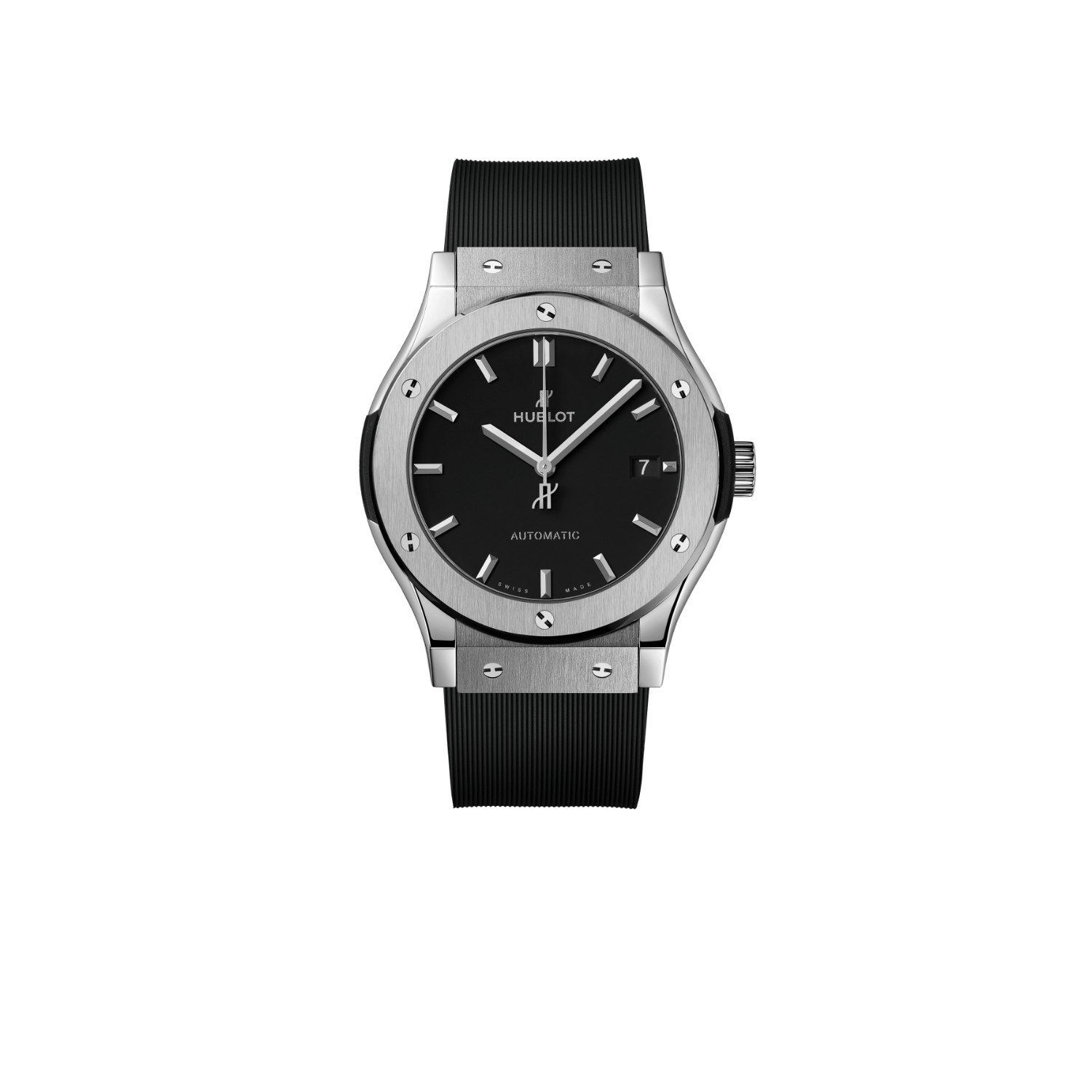 Hublot Classic Fusion Watch Black Strap Matte Black Dial 42mm For Men 542.NX.1171.RX