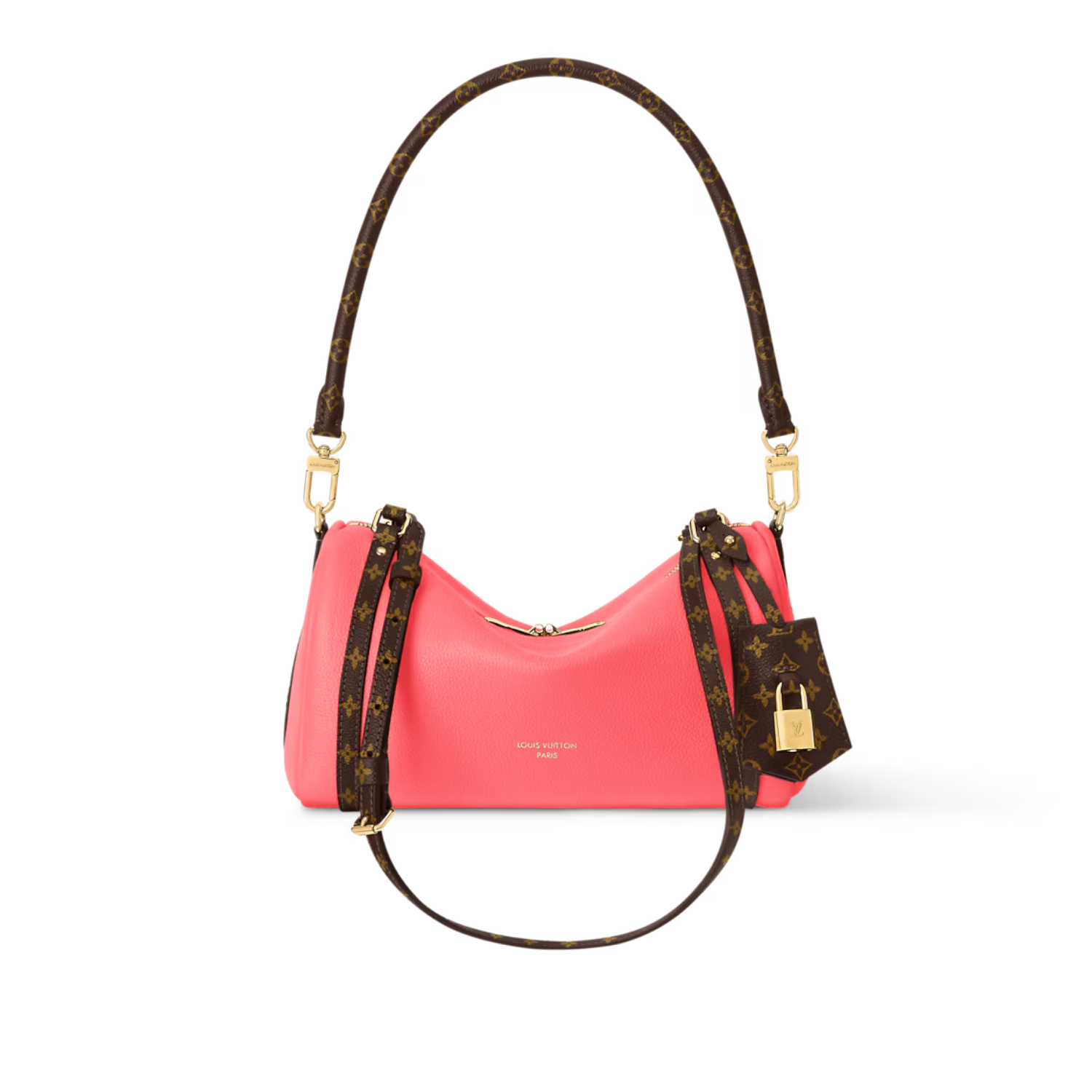 L0vis Vvtt0n Express PM Shoulder Bag 10.2in/ 26cm Atomic Pink Gold Hardware For Women M29092