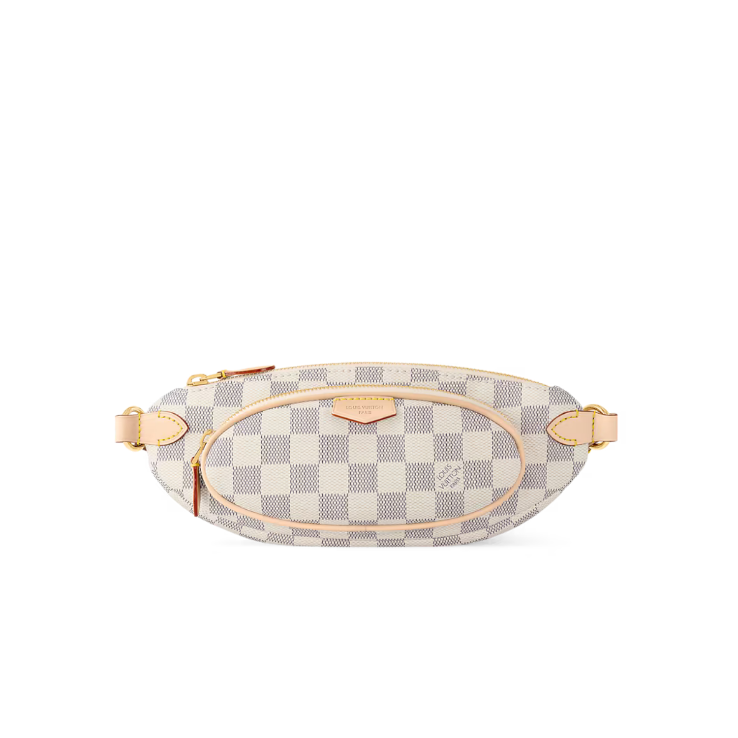 L0vis Vvtt0n Keepit Bumbag 11.4in/ 29cm Damier Azur Gold Hardware For Women N00230