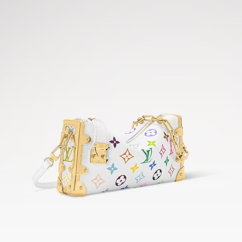 L0vis Vvtt0n LV x TM Slim Trunk Crossbody Bag 9.1in/ 23cm Multicolored Gold Hardware For Women M27737