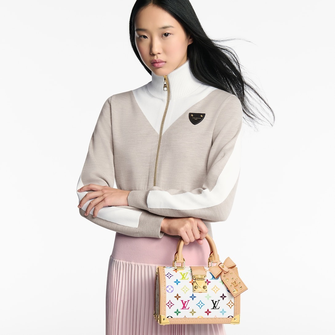 L0vis Vvtt0n LV x TM Speedy Trunk 20 Crossbody 8.3in/ 21cm Multicolored Gold Hardware For Women M27833